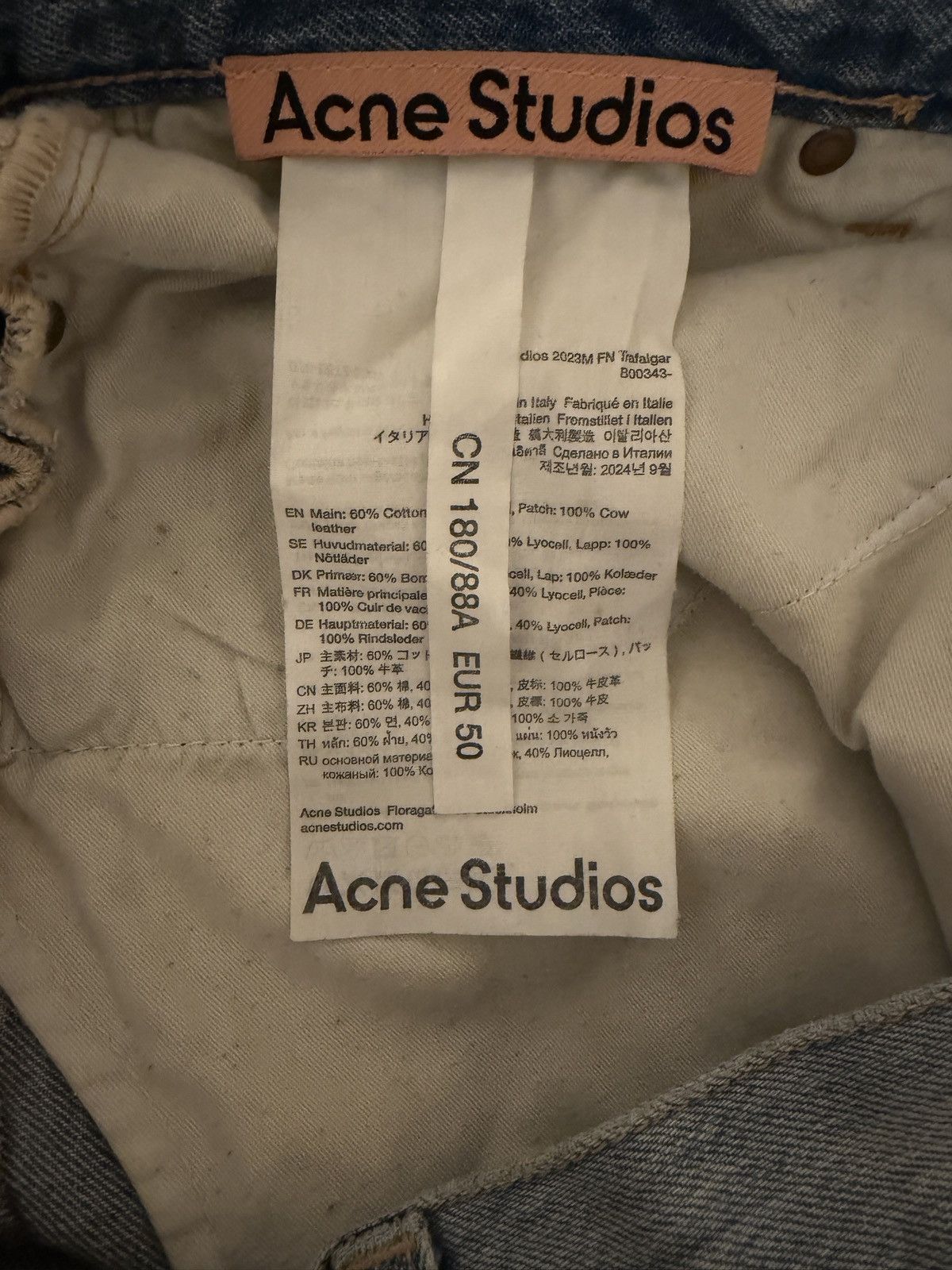 Acne Studios SUPER BAGGY-FIT-JEANS – 2023M Size US 34 / EU 50 - 4 Thumbnail