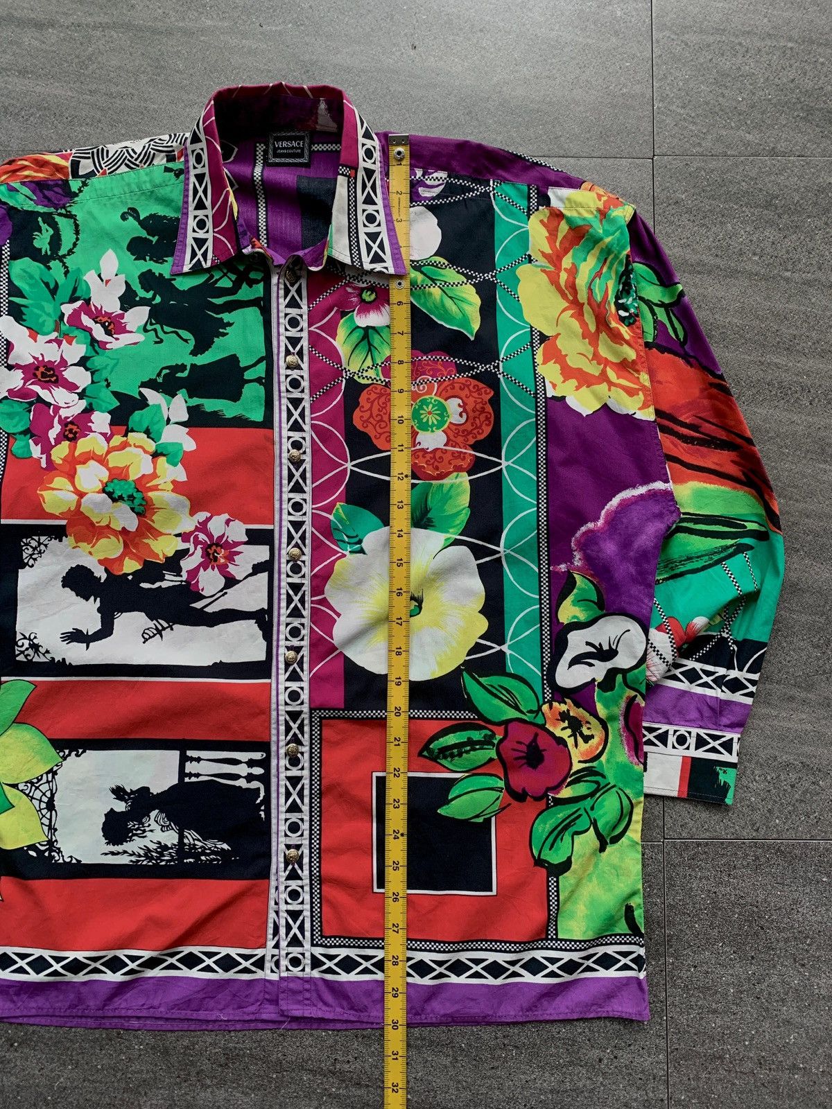 Versace Jeans Couture Multi Graphic Paintings Shirt Size US M / EU 48-50 / 2 - 10 Thumbnail
