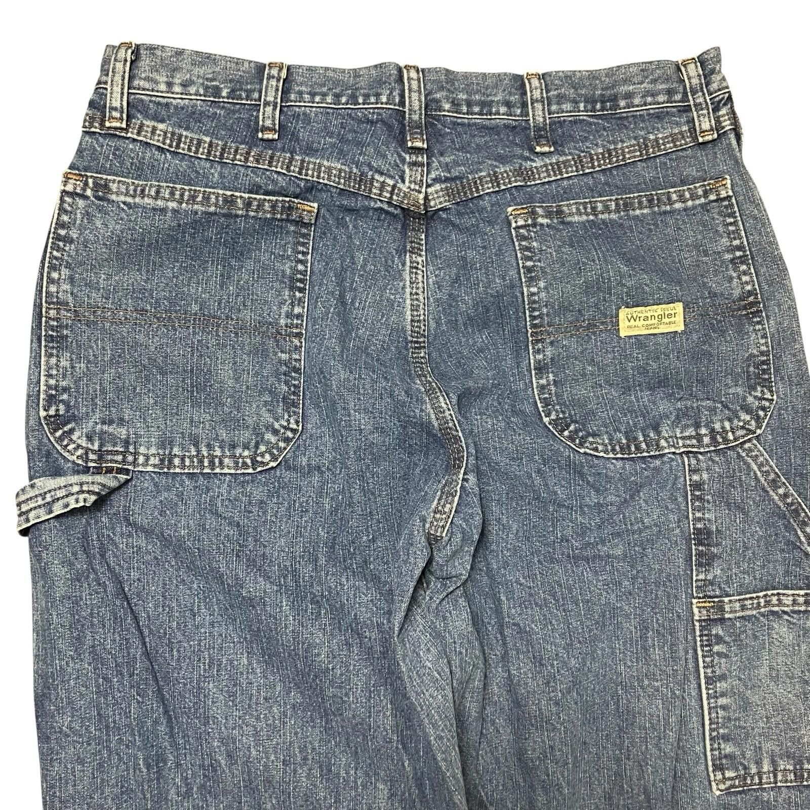 Wrangler Wrangler Jeans Mens 34x34 Denim Carpenter Utility 94LSWVD Size US 34 / EU 50 - 9 Thumbnail