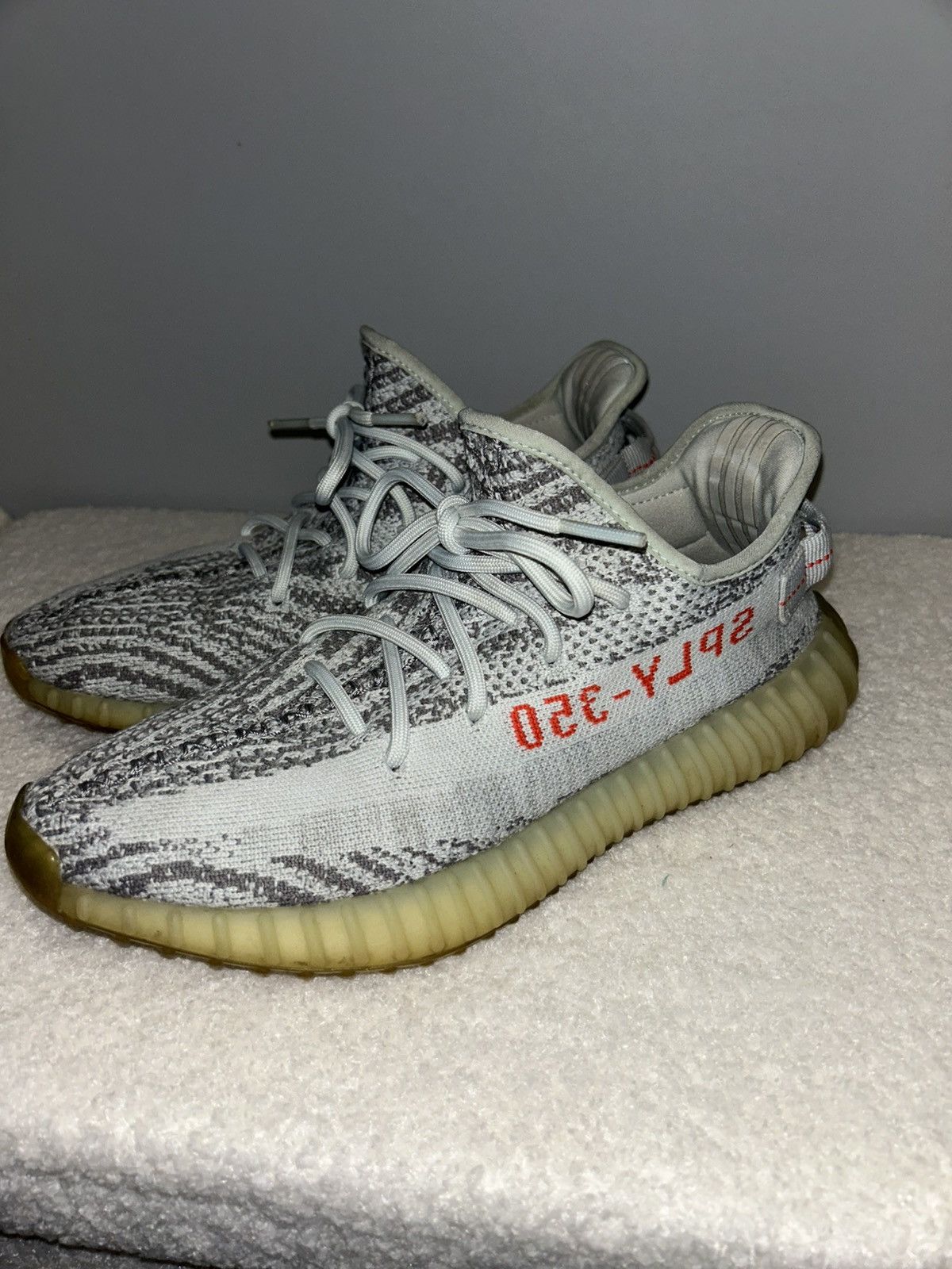 Yeezy Boost 350 v2 blue tint