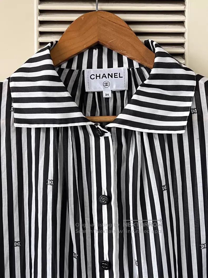 Chanel Chanel 24M striped cake dress shirt Size XXS / US 00 / IT 34 - 3 Thumbnail
