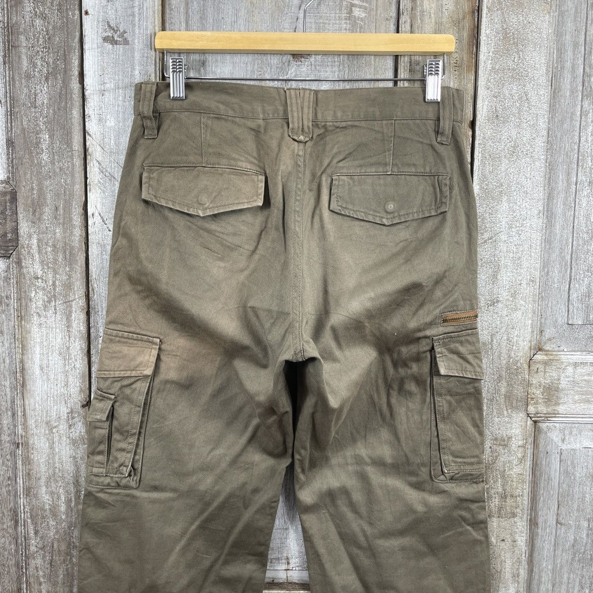 Japanese Brand × Vintage Vintage Dominate Handcrafted Jeans Faded Cargo Pants Size US 31 - 3 Thumbnail