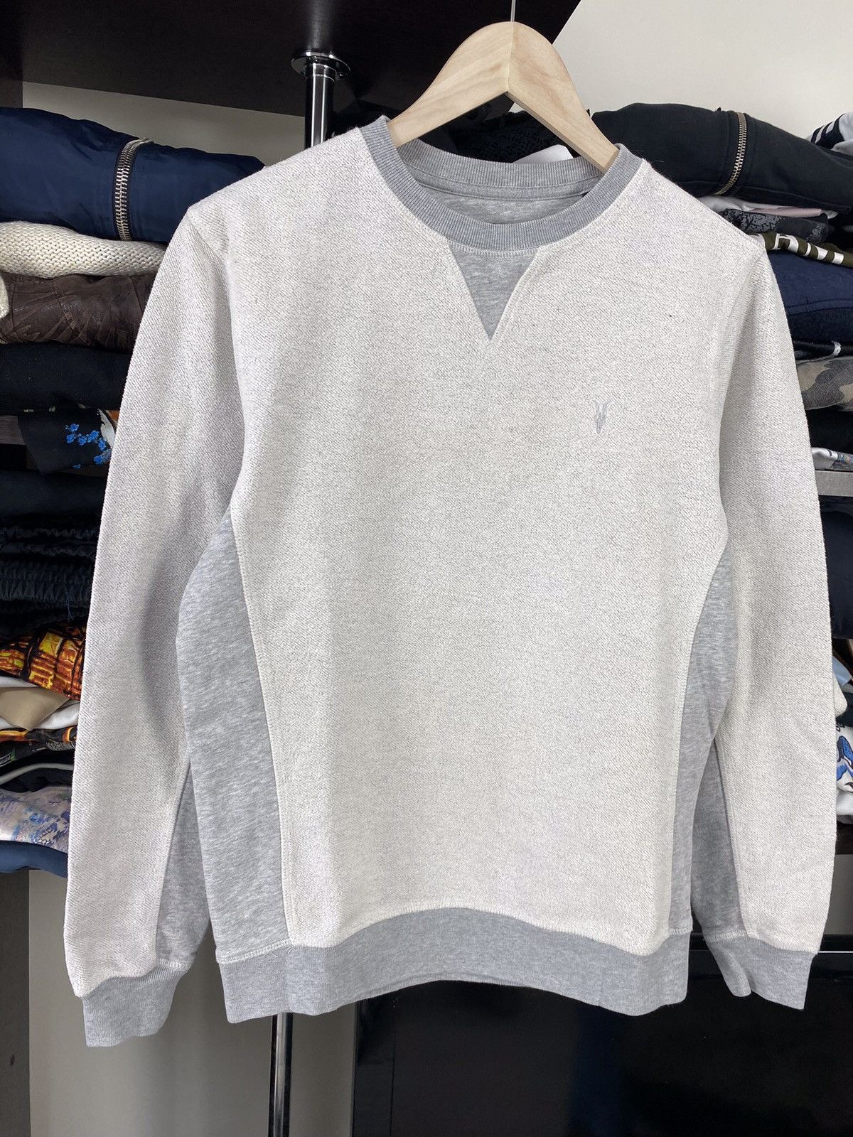 Allsaints × Vintage Vintage Allsaints Base Mini Logo Sweatshirt Size US S / EU 44-46 / 1 - 2 Thumbnail