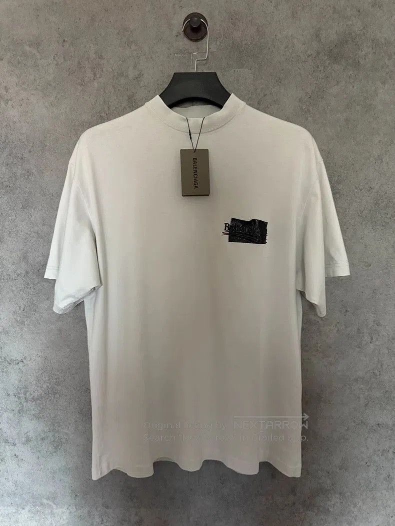Balenciaga Tape Covered Coke Logo Tee.