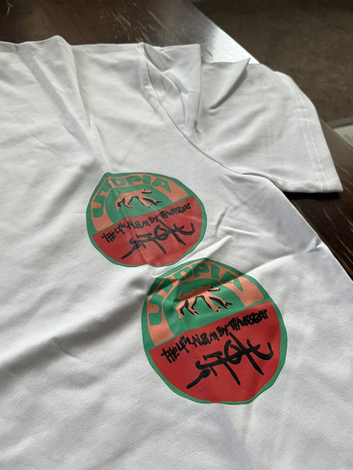 Travis Scott × Vintage Travis Scott ‘Utopia’ Graphic Tee Size US L / EU 52-54 / 3 - 2 Thumbnail
