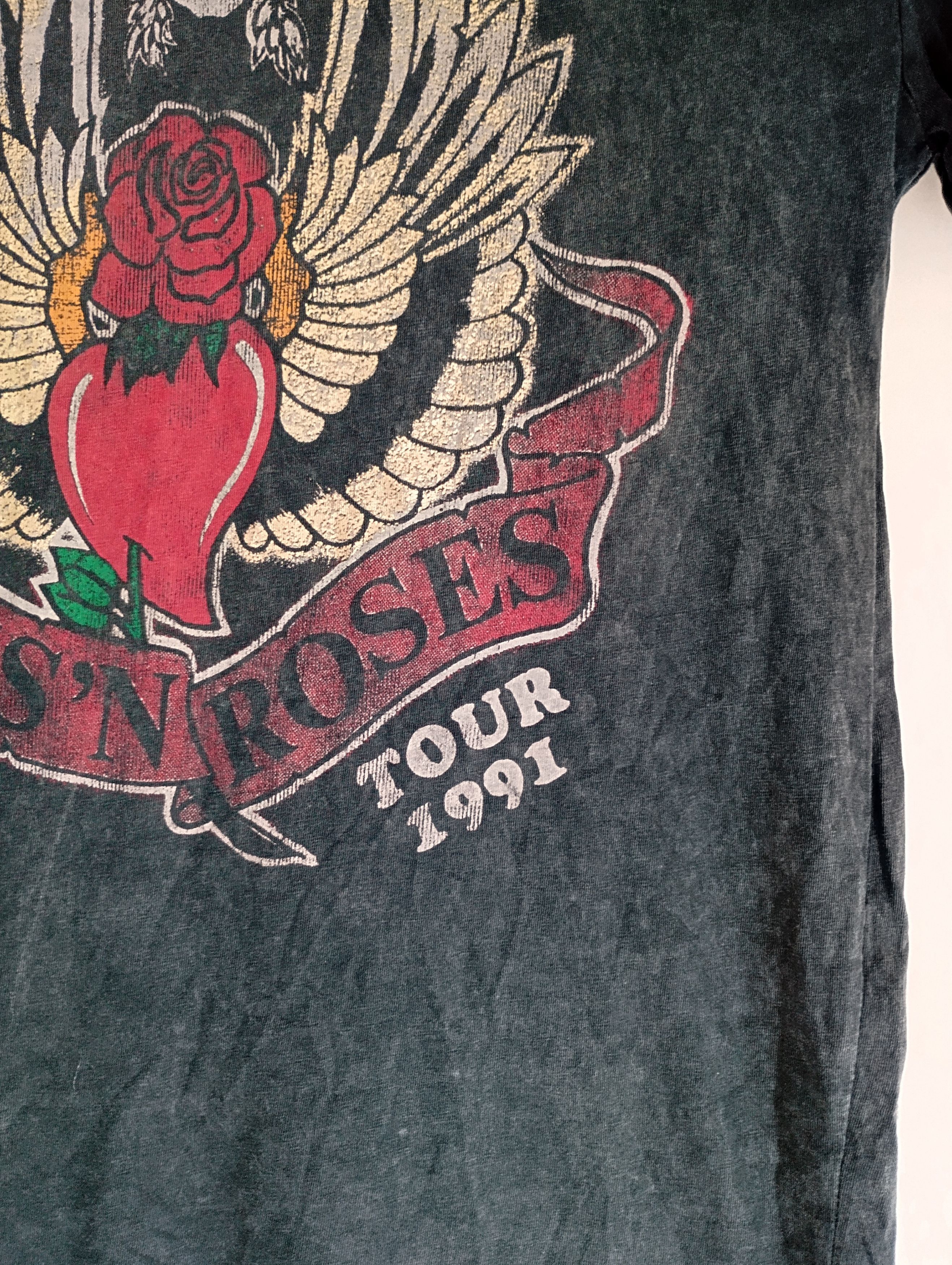 Band Tees Vintage GUNS n ROSES 1991 US Tour Shirt Size US XS / EU 42 / 0 - 3 Thumbnail