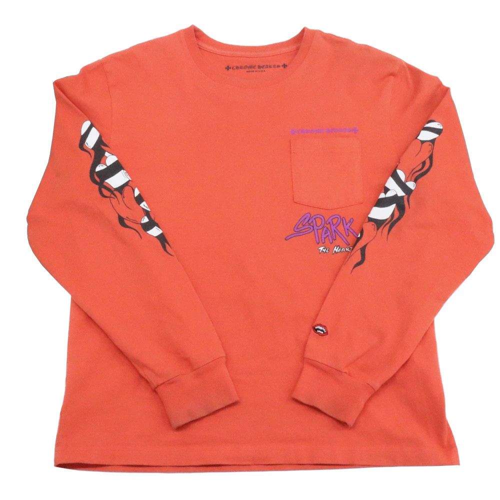 Chrome Hearts CHROME HEARTS Matty Boy Link Build T Shirt ORANGE