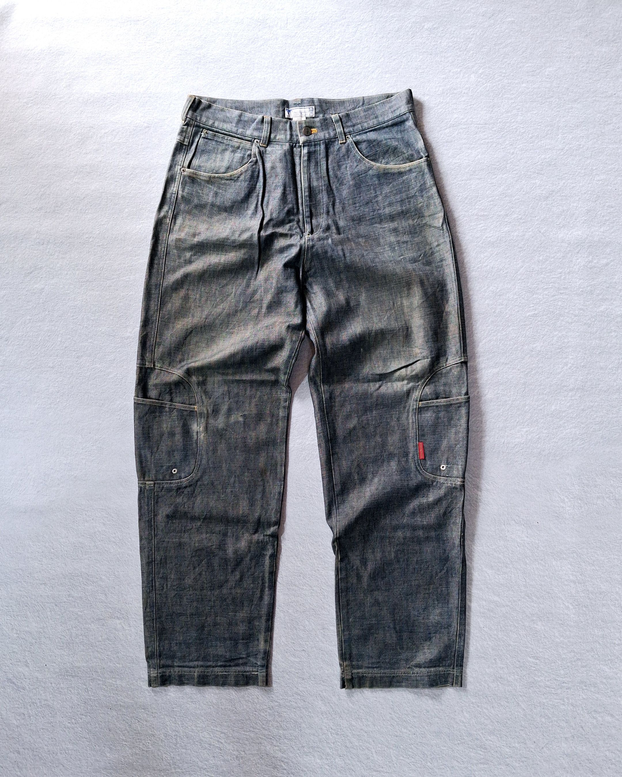 Japanese Brand BOOTLEGBOOTH DENIM PANTS BAGGY STYLE MULTIPOCKET Size US 34 / EU 50 - 1 Thumbnail