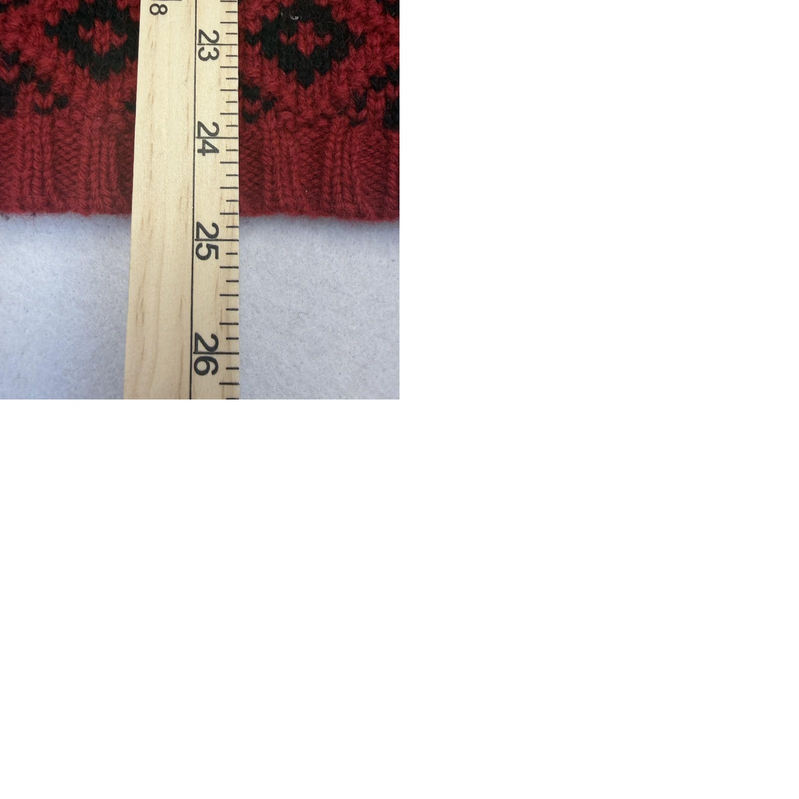Vintage VTG Maurices Sweater Womens Large Red Wool Fair Isle Ski Christmas Snowflake Size L / US 10 / IT 46 - 9 Thumbnail