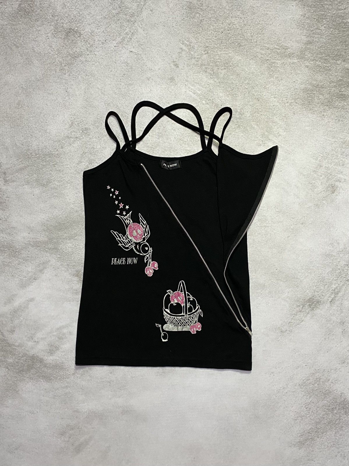 Japanese Brand Peace Now Multizip Tank Top Size S / US 4 / IT 40 - 3 Thumbnail