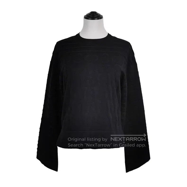 Hermes Hermes Cotton and Cashmere Mix Pig Nose Printed Knit Top Size XXS / US 00 / IT 34 - 1 Thumbnail