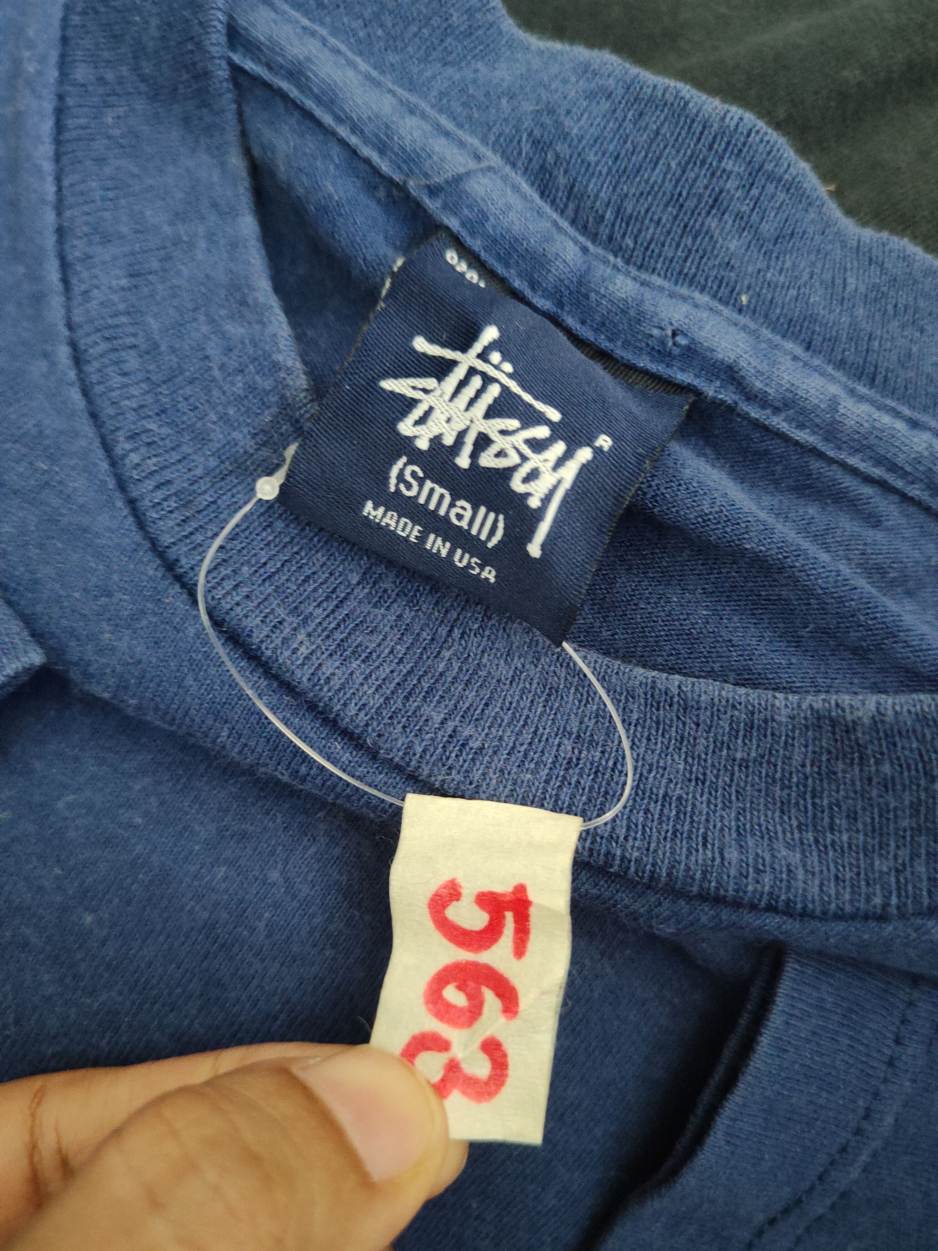 Stussy DL Stussy Blue pair shoe Short Sleeve T-shirt #563 Size US S / EU 44-46 / 1 - 11 Thumbnail