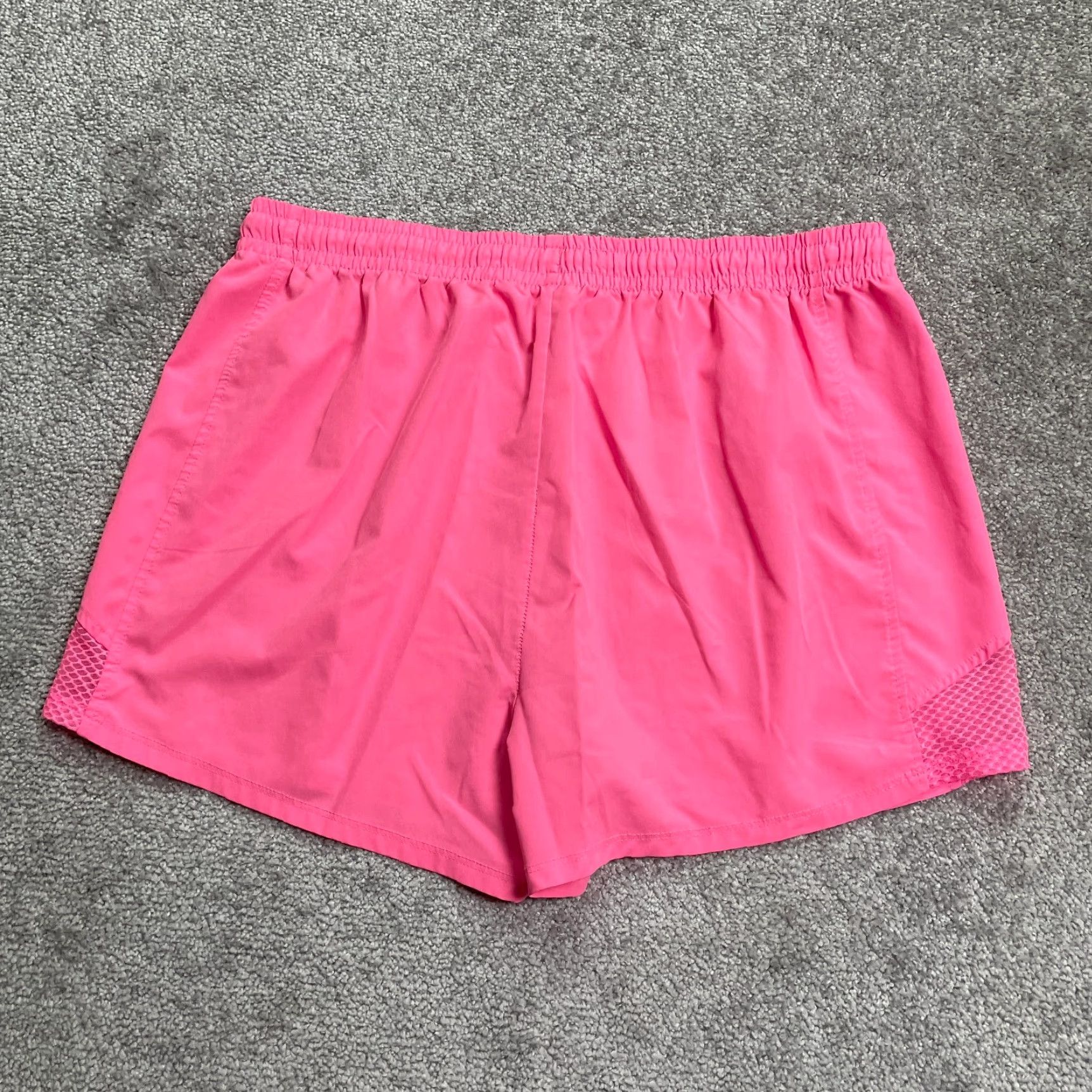 Pinko VINTAGE Unbranded Active Shorts Womens L Pink Drawstring Athletic Running Gym 32x3 Regular Breathing Pockets Solid Summer Women Size 36" / US 14 / IT 50 - 2 Thumbnail