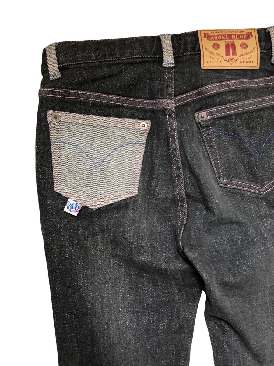 Angel Blue × Hysteric Glamour × Japanese Brand Japanese Brand Angel Blue Patchwok Jeans Size 27" / US 4 / IT 40 - 9 Thumbnail