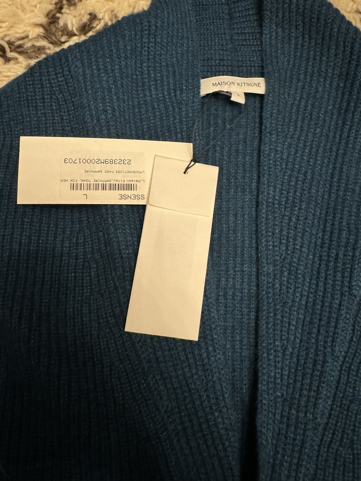 Maison Kitsune Maison Kitsune blue cardigan Size US L / EU 52-54 / 3 - 2 Thumbnail