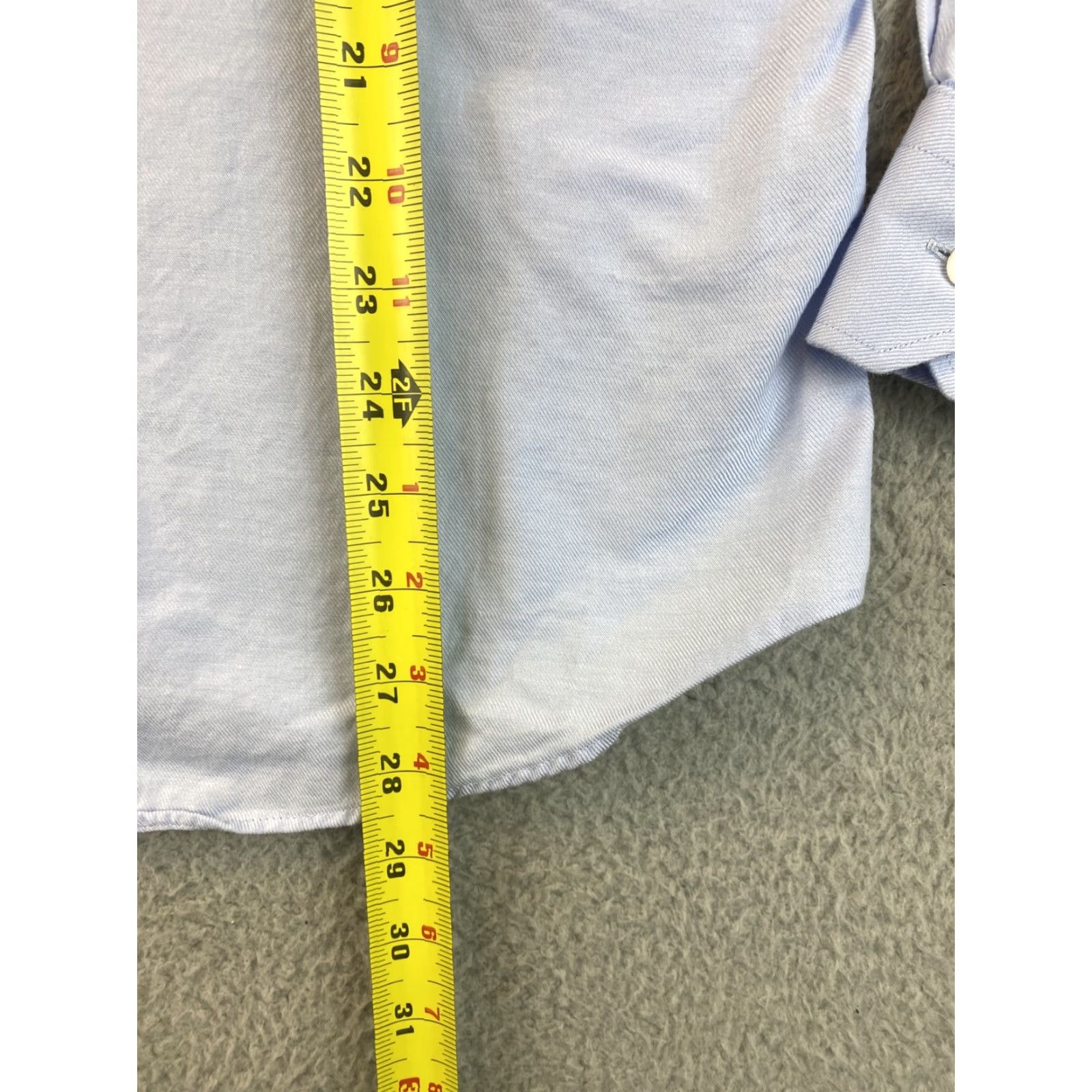 Nordstrom NORDSTROM RACK Men's Dress Shirt Non-Iron Long Sleeve Light Blue 15.5 32/33 Size 40R - 6 Thumbnail