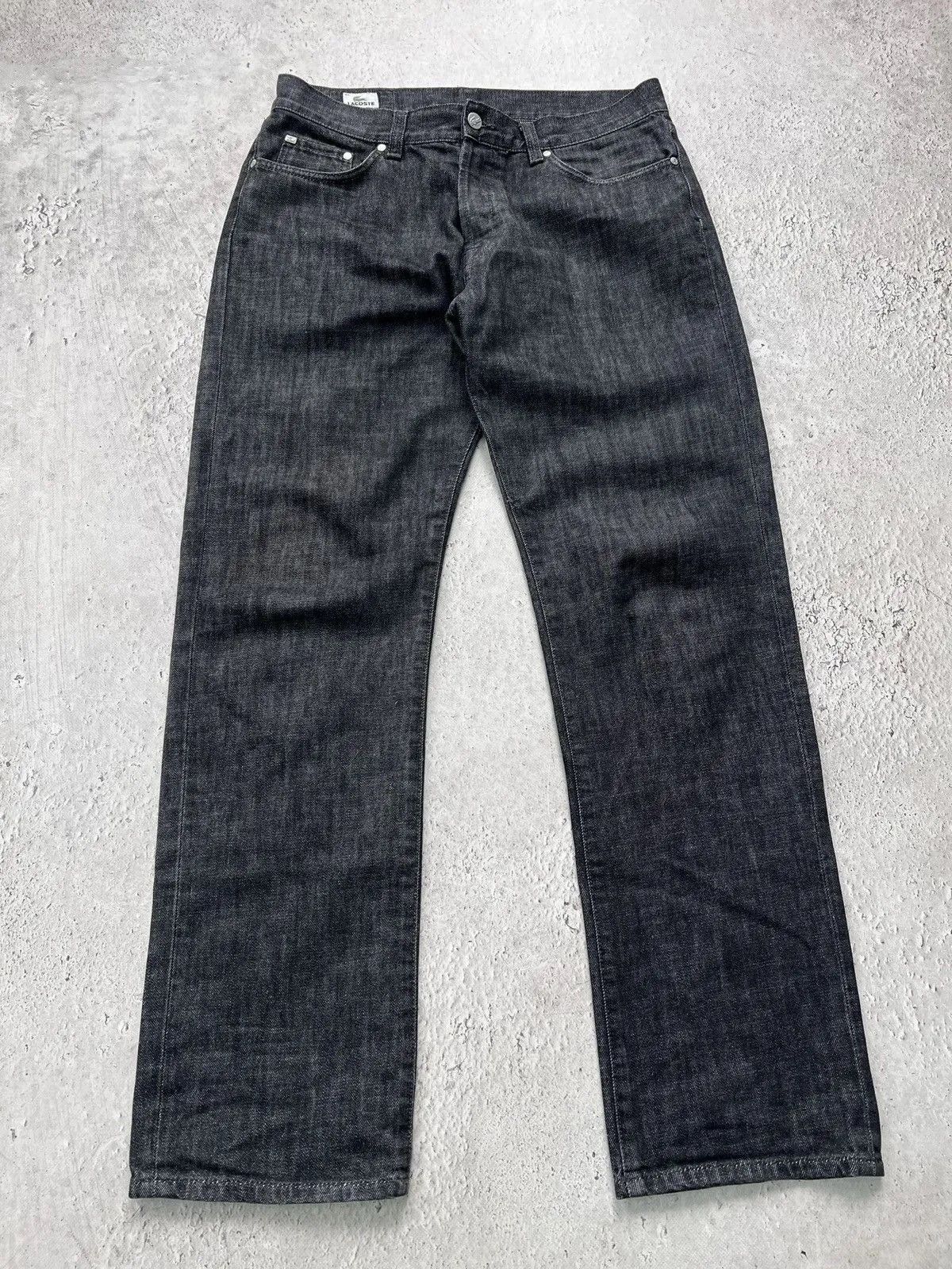 Retro Lacoste denim jeans pants chemise rare