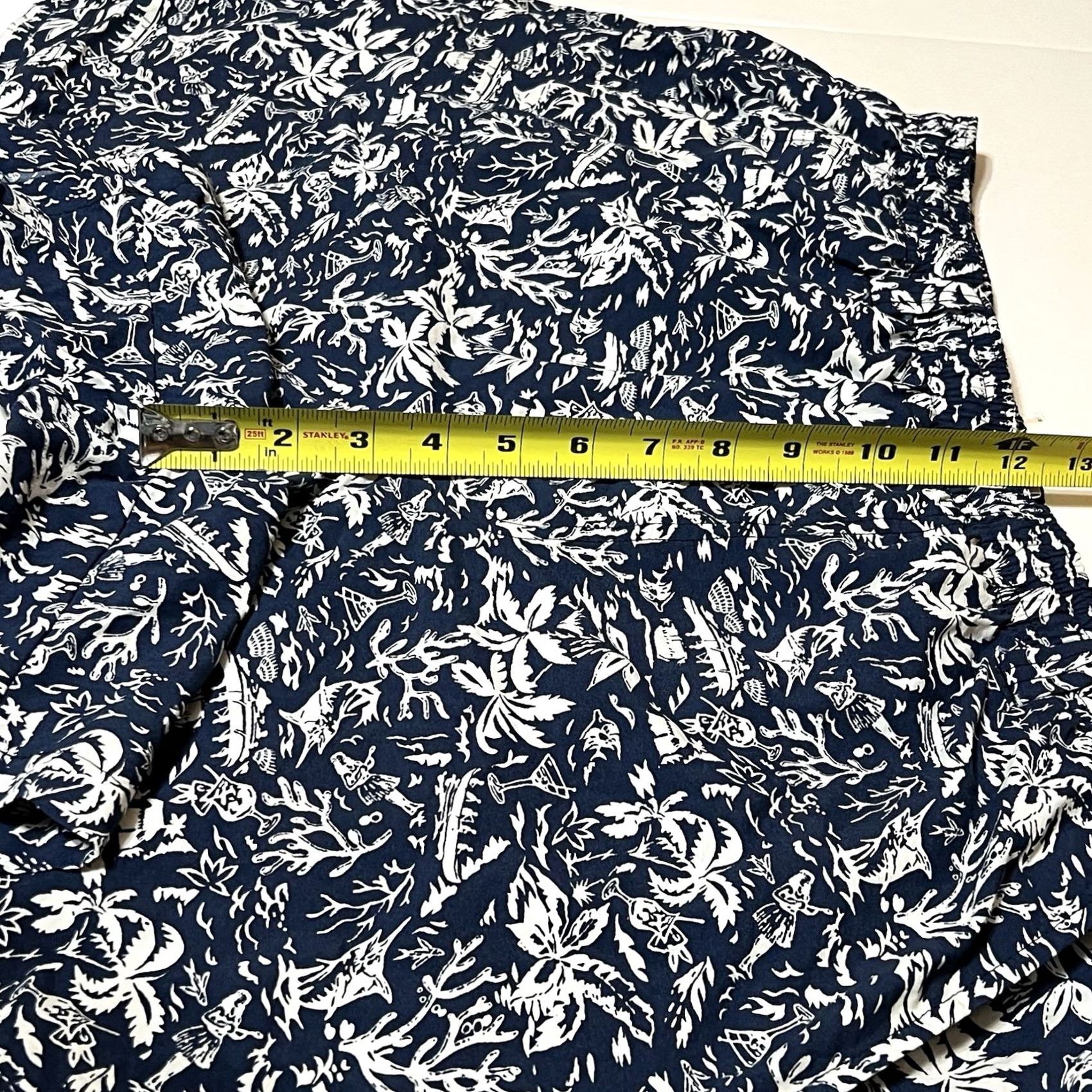 Vintage Columbia Trunks Mens Large Blue PFG Tropical Drawstring Elastic Waist Pockets Swimming Bottom Short Size US 33 - 4 Thumbnail