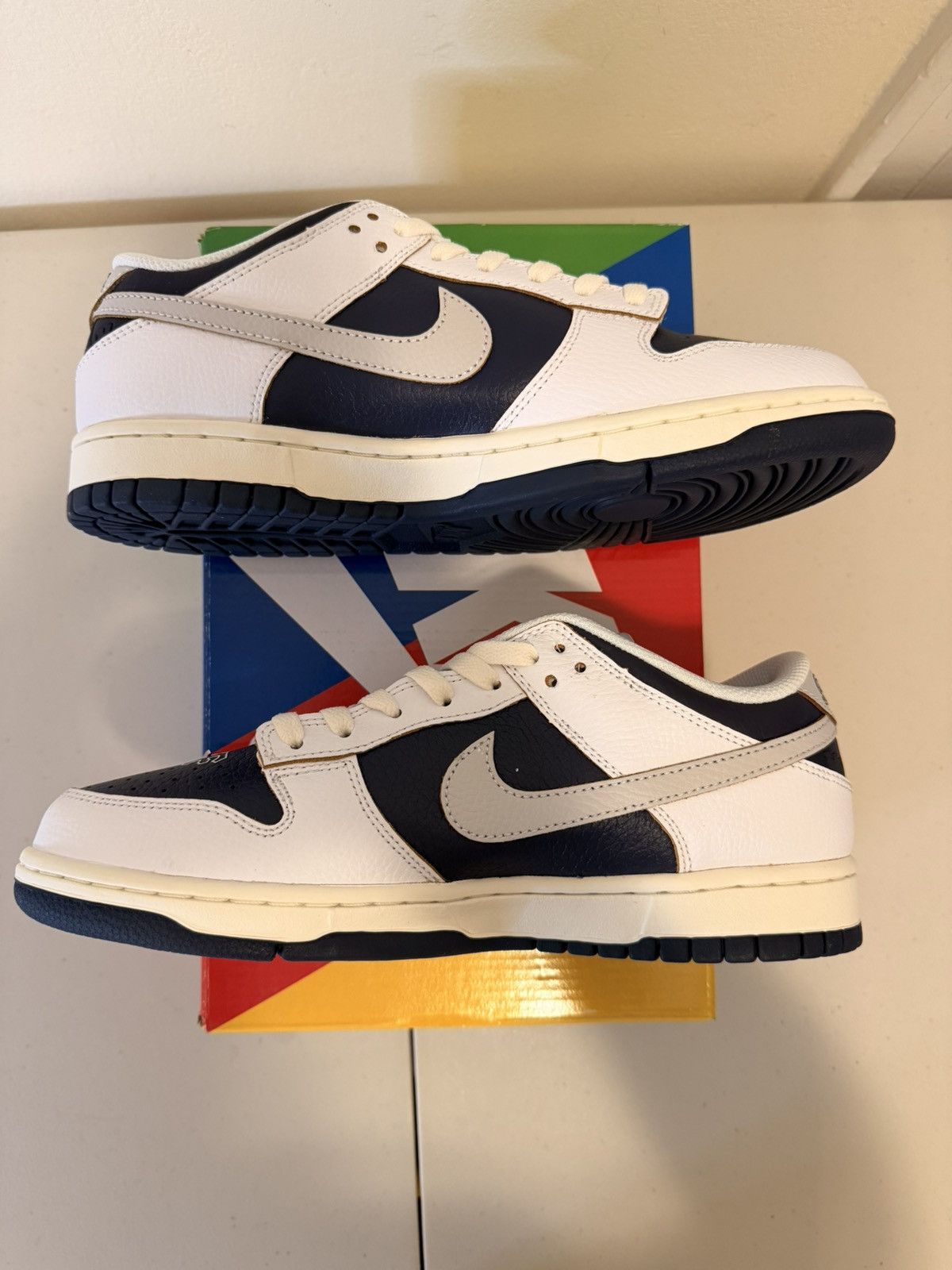 Huf × Nike Nike SB Dunk Low HUF New York City White/Navy Blue sz 8.5 M Size US 8.5 / EU 41-42 - 2 Thumbnail