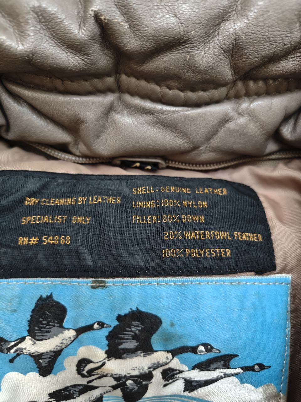 Vintage Vintage Leather Down Jacket, Made in New Zealand Size US M / EU 48-50 / 2 - 8 Thumbnail