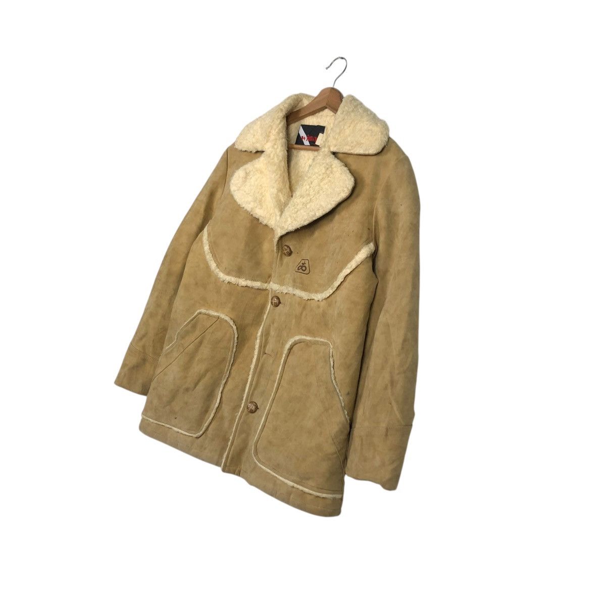 Vintage 🔥VINTAGE SUEDE LEATHER WIMAN BLANKET FUR ISSEY MIYAKE Size US M / EU 48-50 / 2 - 4 Thumbnail