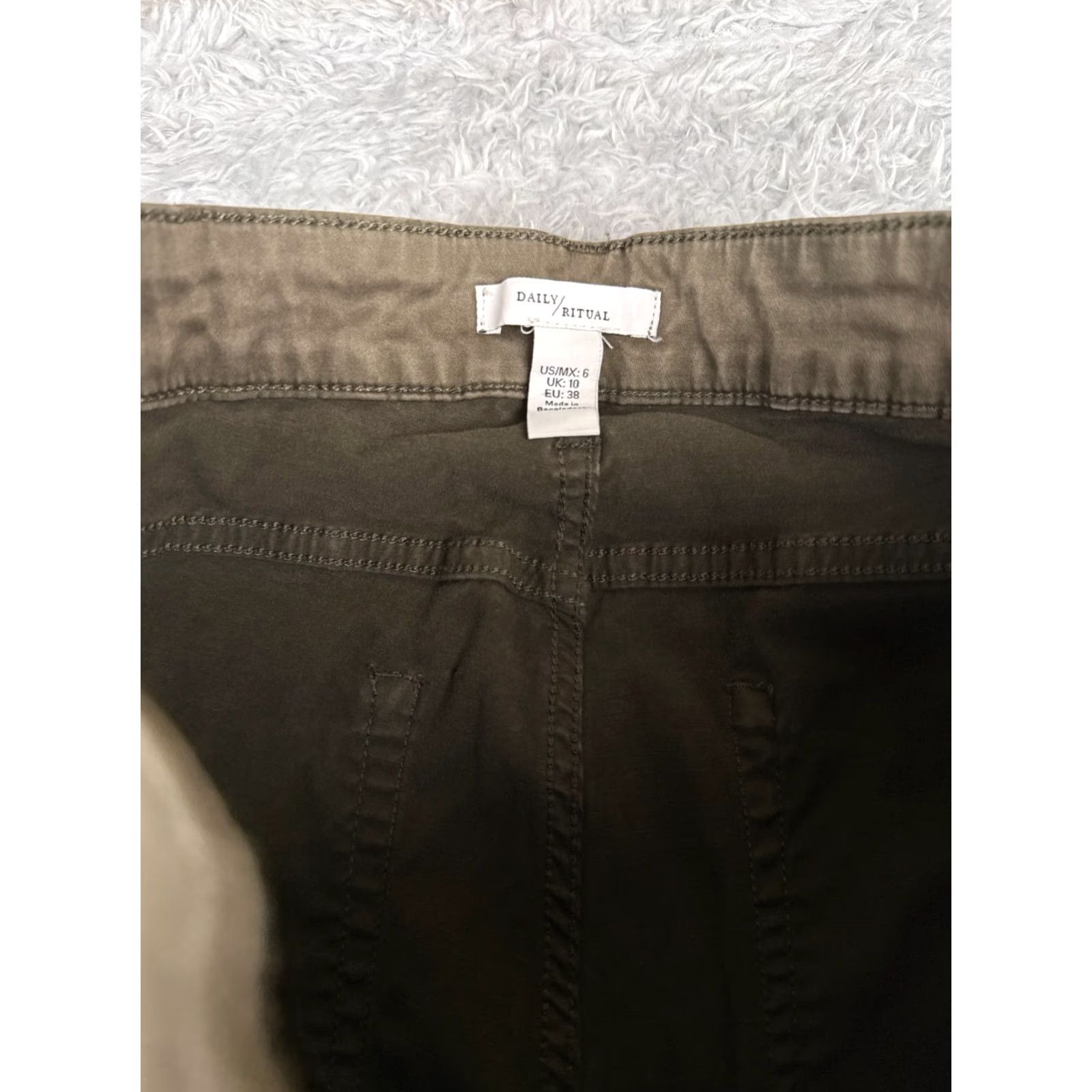 Vintage Daily Ritual Jeans Women's 6 Regular Mid Brown Denim Distressed 5-Pocket Cotton 26x28 Size 28" / US 6 / IT 42 - 6 Thumbnail