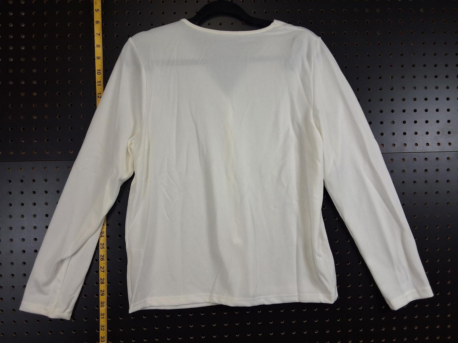 Genetic Manipulation Shinichiro Kuriya Classic White Button-Up V-Neck Cardigan Sweater - XL Size XL / US 12-14 / IT 48-50 - 2 Thumbnail