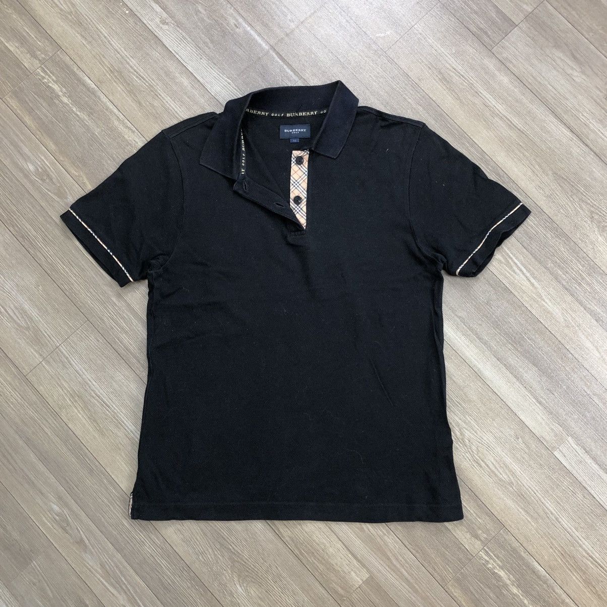 Burberry × Designer × Vintage Vintage Burberry Golf Nova Check Polo Shirt Women Size M / US 6-8 / IT 42-44 - 1 Thumbnail