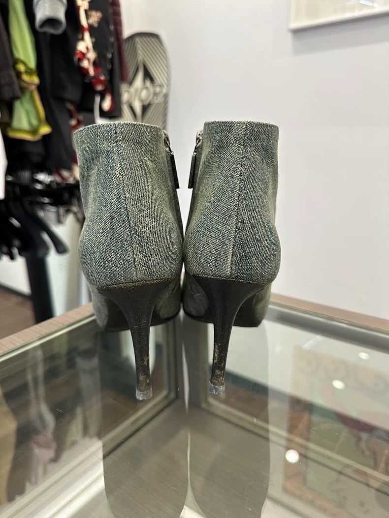 Chanel Chanel Denim Short Boots for Women -2505 Size US 8.5 / EU 41-42 - 5 Thumbnail