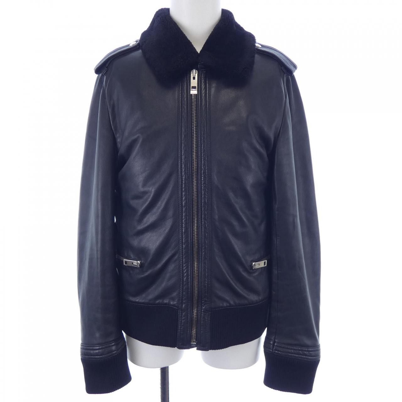 Dior Dior Dior Homme Leather Jacket Leather Outerwear 4HH5041501 DUTY FREE for USA Size ONE SIZE - 1 Thumbnail