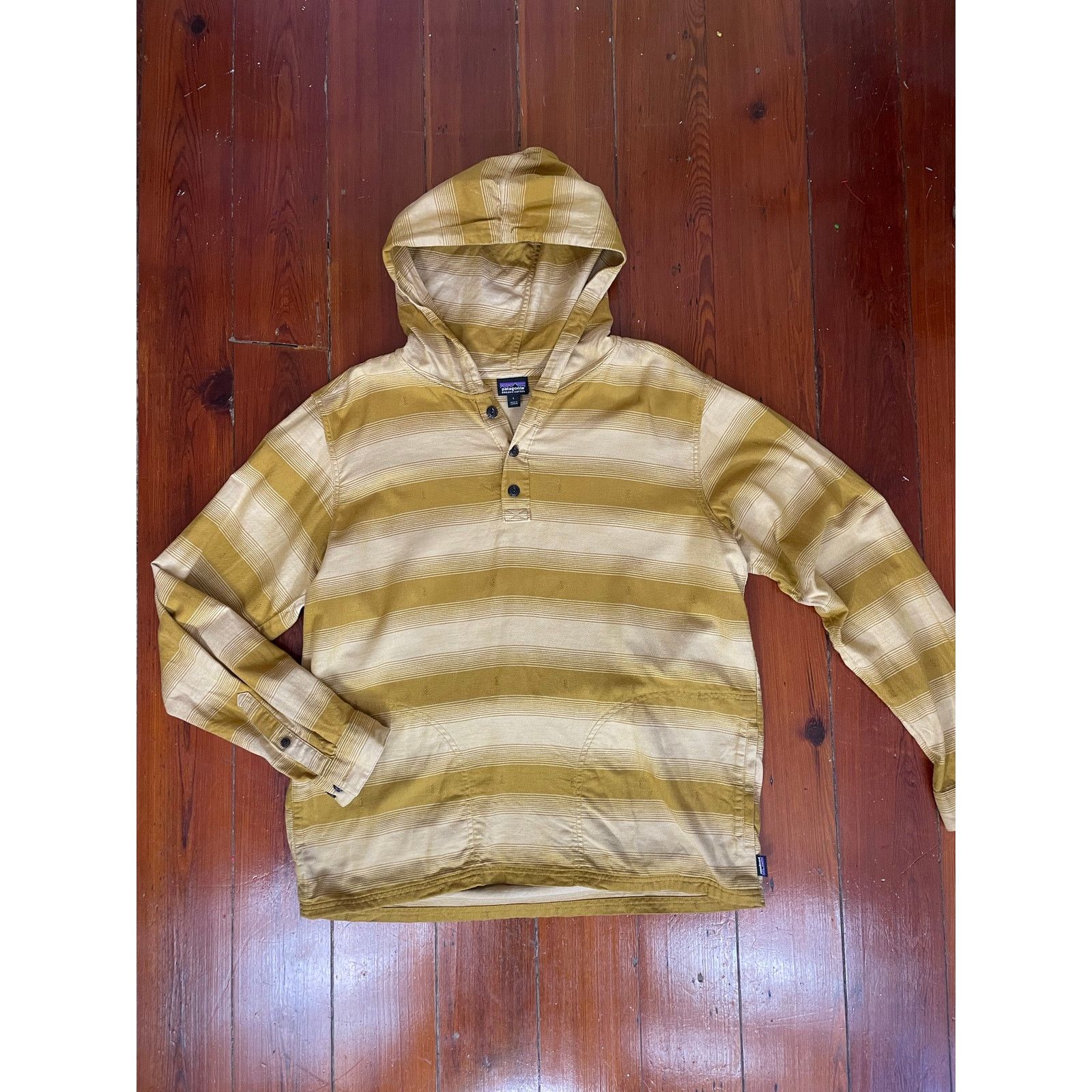 Patagonia Patagonia Organic Cotton Hooded Henley Pullover Mens Large Size US L / EU 52-54 / 3 - 1 Thumbnail