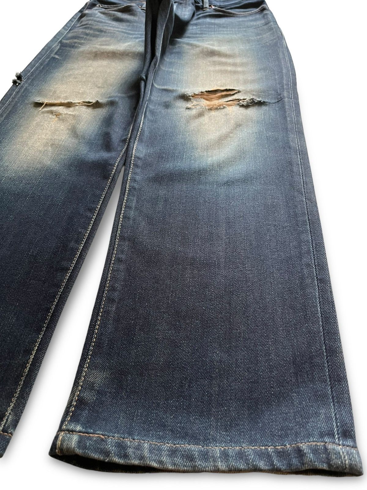 Edwin SALES🔥Vintage Japanese Edwin Mud Wash Distress Loose Jeans Size US 33 - 7 Thumbnail
