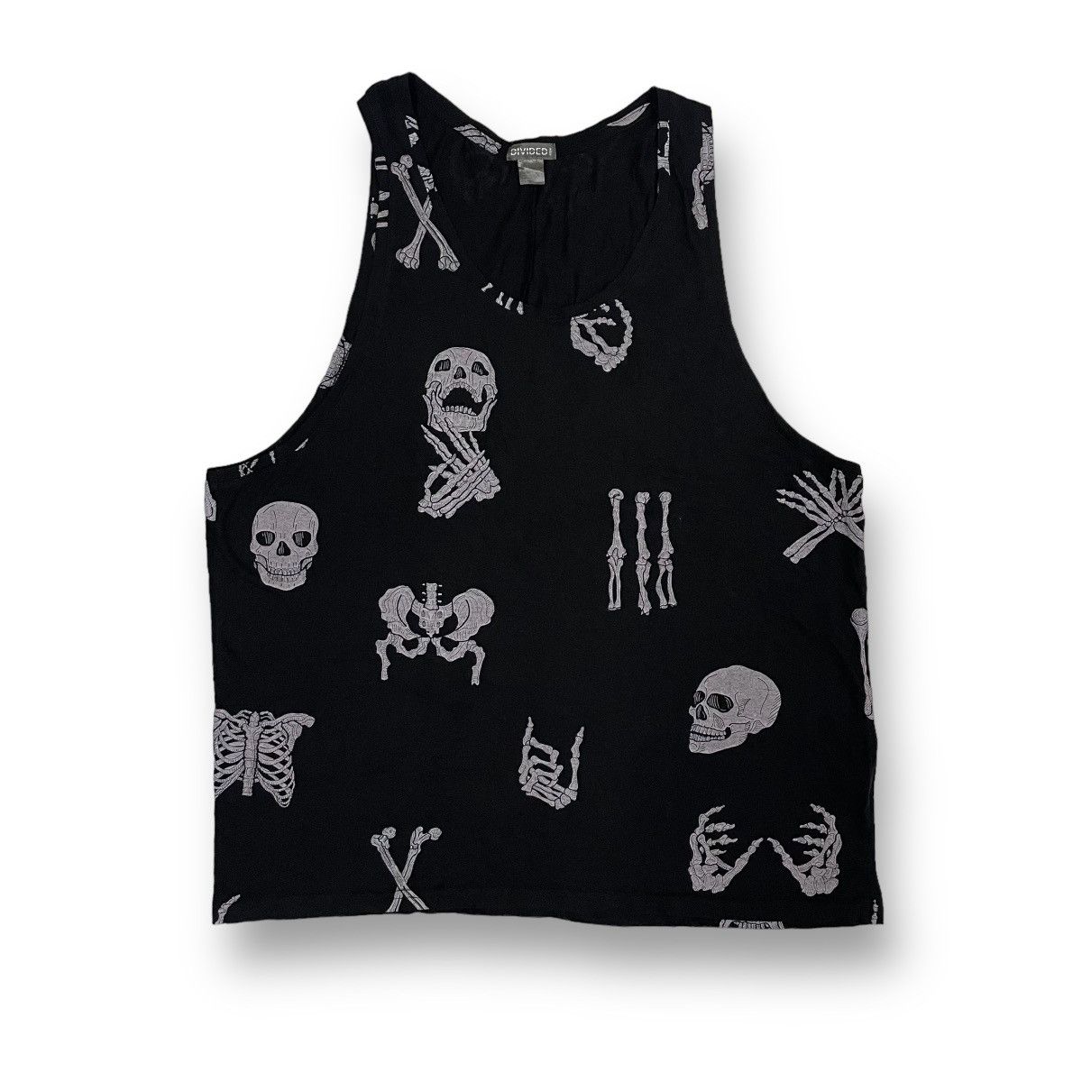 If Six Was Nine SKELETON TANK TOP Y2K Size US L / EU 52-54 / 3 - 1 Thumbnail