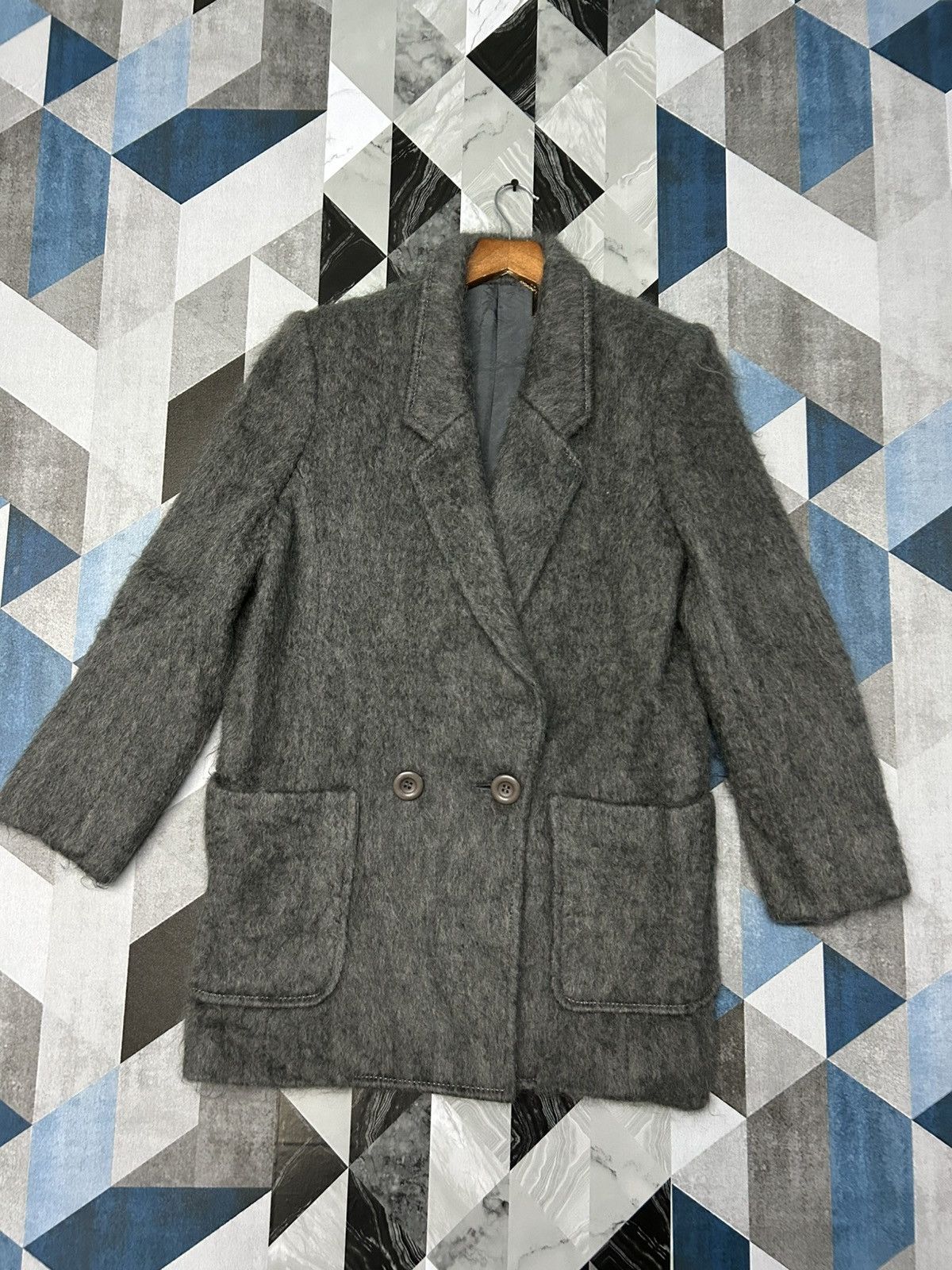 Japanese Brand 🔥🔥 BLUEBERRY FAUX FUR COAT Size US S / EU 44-46 / 1 - 1 Thumbnail