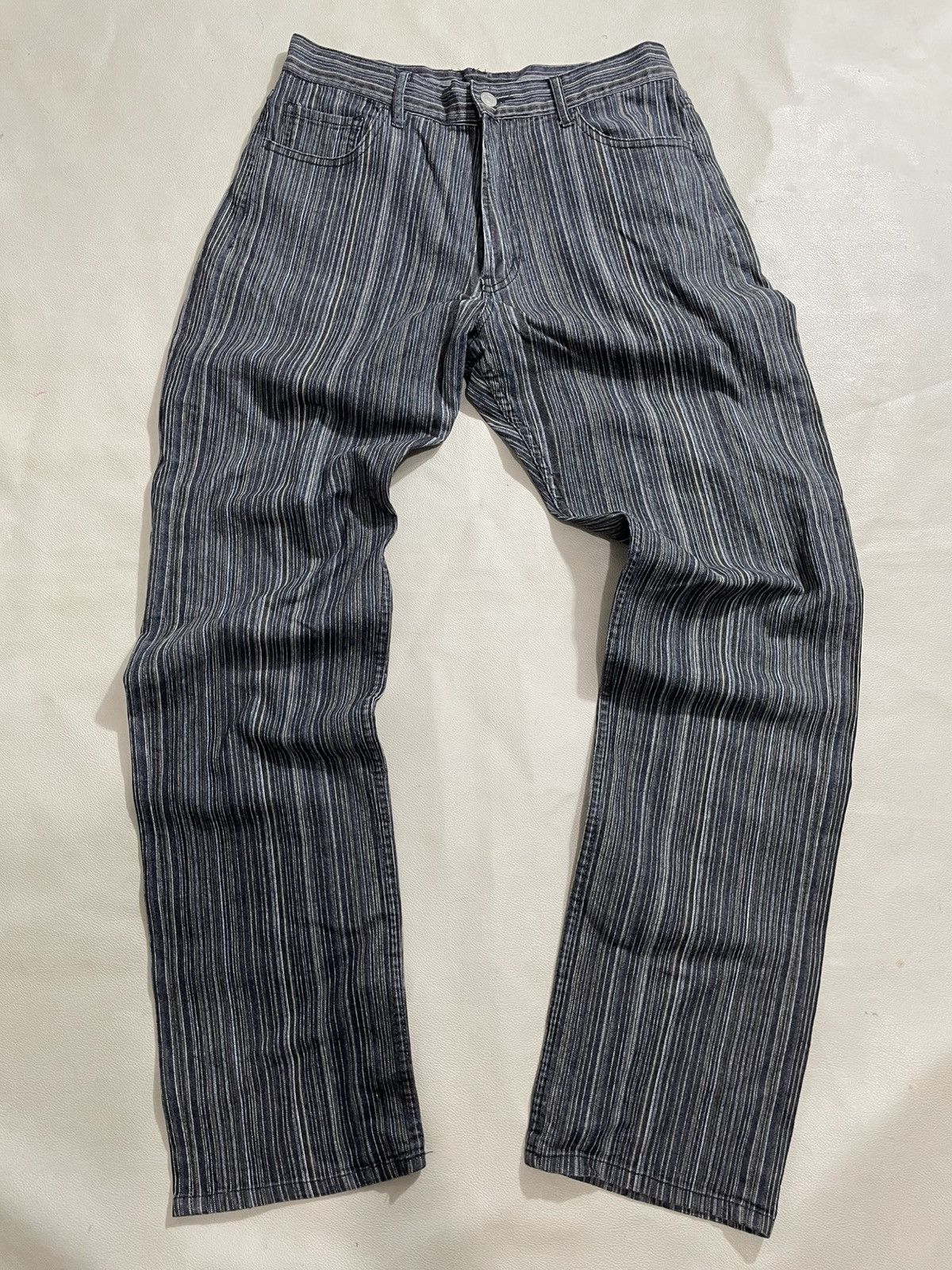 If Six Was Nine × Japanese Brand × Le Grande Bleu (L.G.B.) Rootthree Straight hickory jeans Size US 29 - 1 Thumbnail
