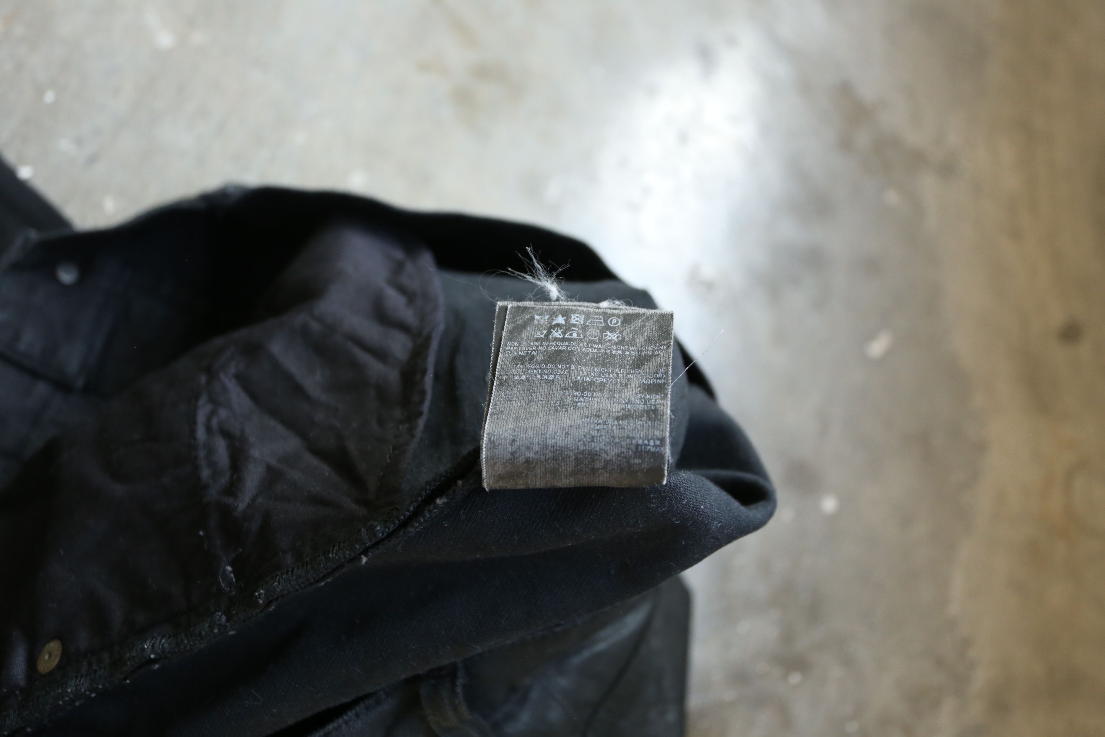 Saint Laurent Paris SLP - Hedi Slimane - F/W 15 - D02 Waxed Denim Jean Size US 30 / EU 46 - 7 Thumbnail