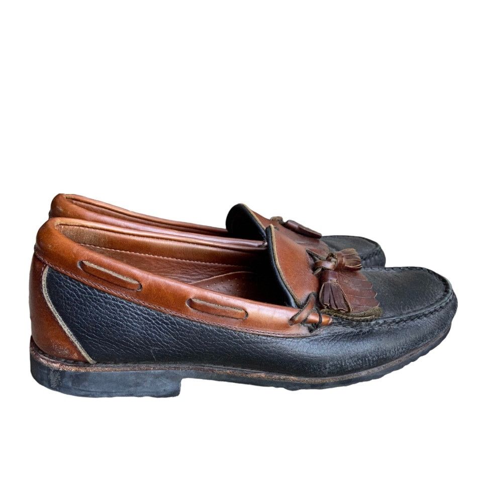 Allen Edmonds Nashua Tassel Loafers Slip On Black Brown 9.5 display picture 2
