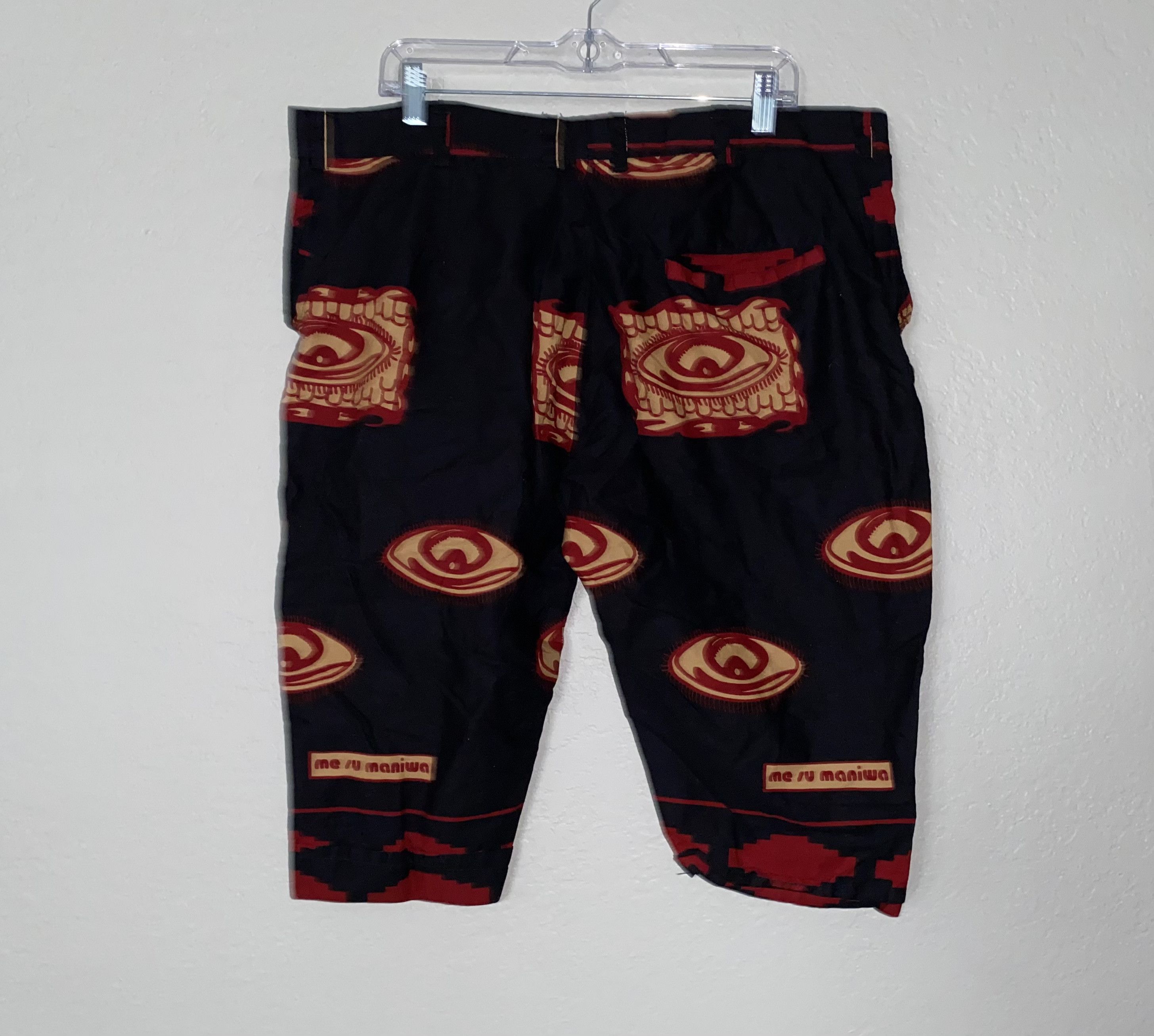 Handmade × Homemade Home Made Hand EYE African Design motif GHANA Africa shorts Size US 40 / EU 56 - 6 Thumbnail