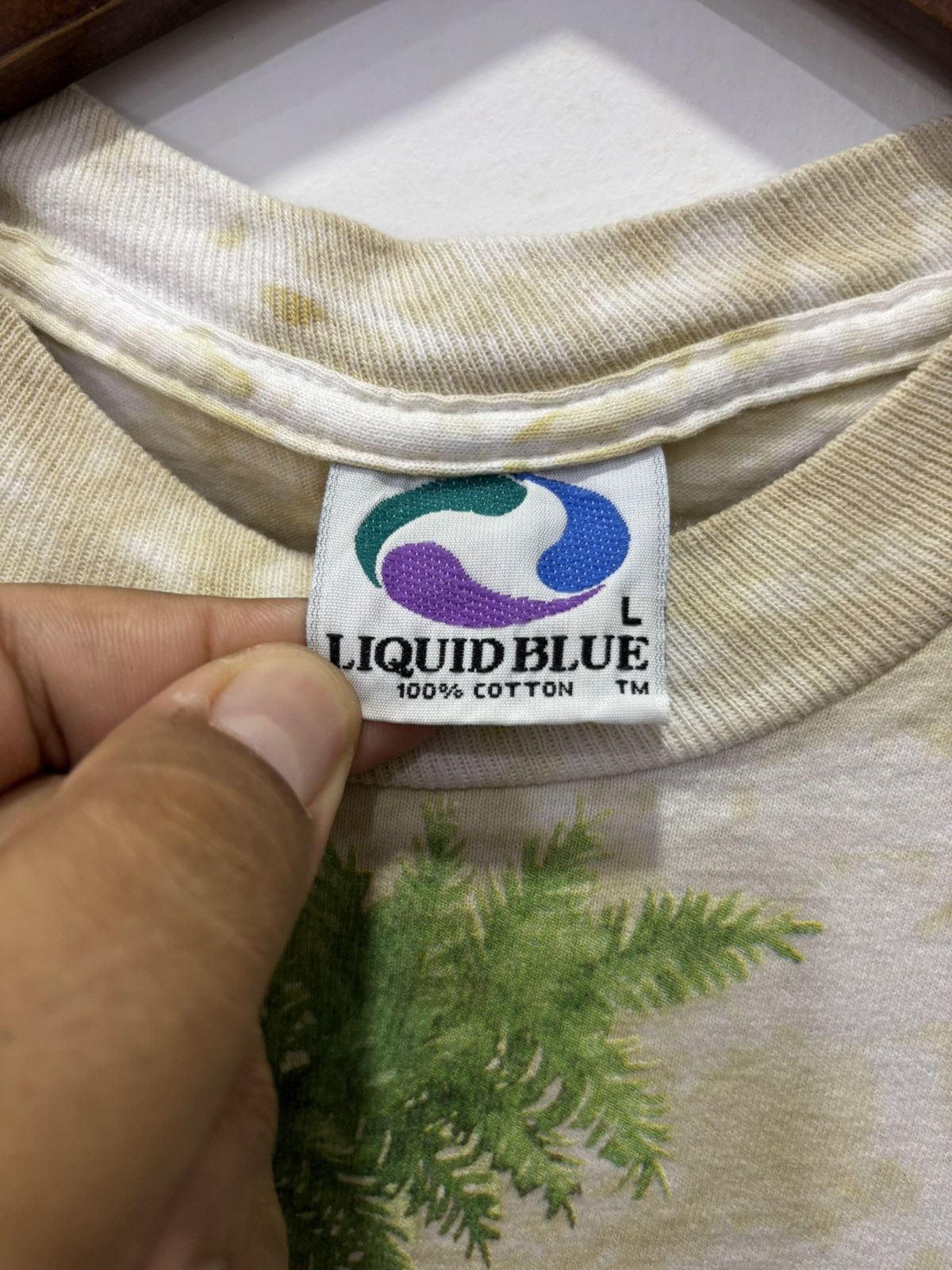 Liquid Blue × Vintage Vintage Liquid Blue Rainforest Fullprint Tshirt Size US L / EU 52-54 / 3 - 4 Thumbnail