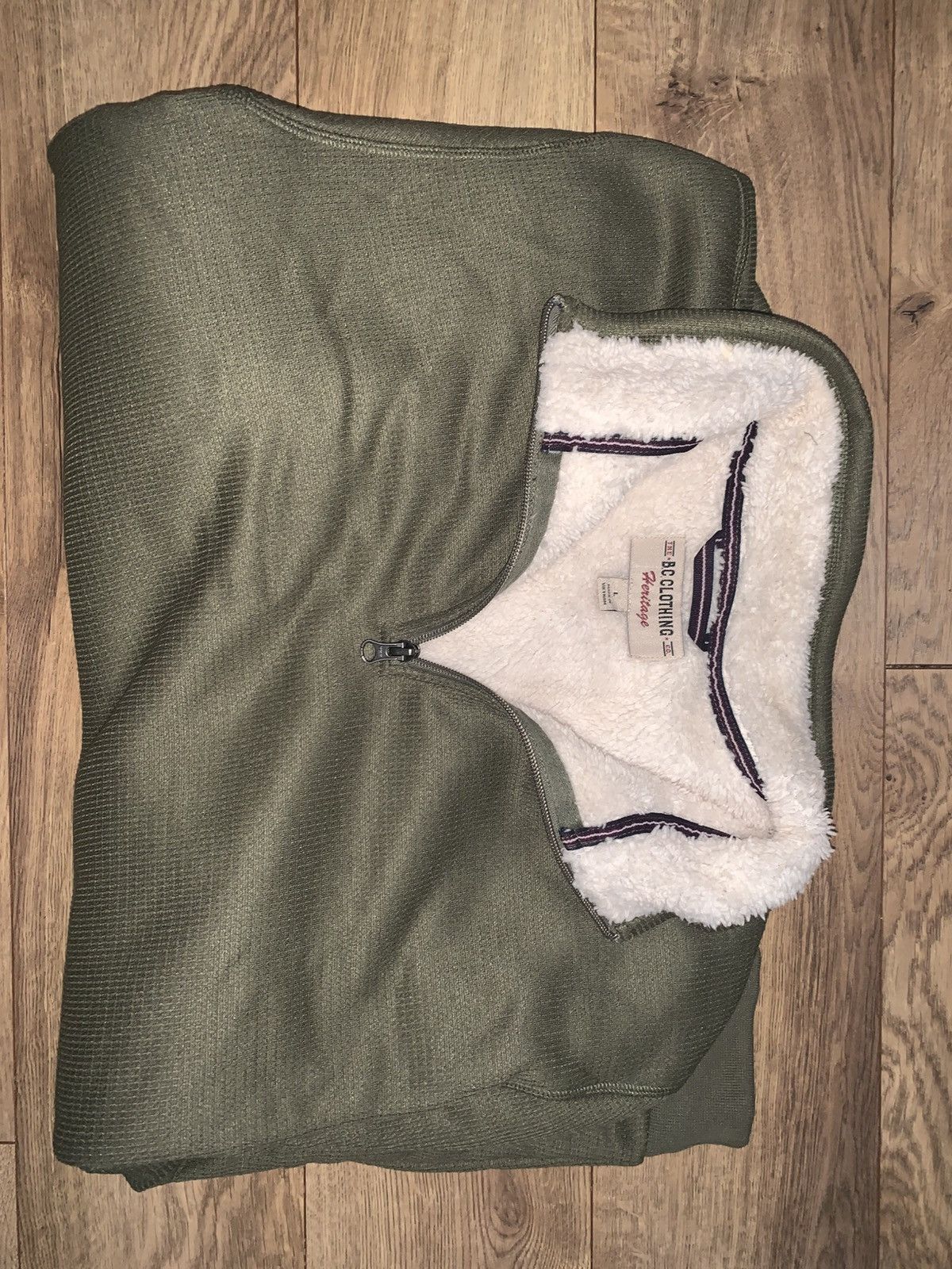 Vintage Green Quarter Zip Size US L / EU 52-54 / 3 - 5 Thumbnail