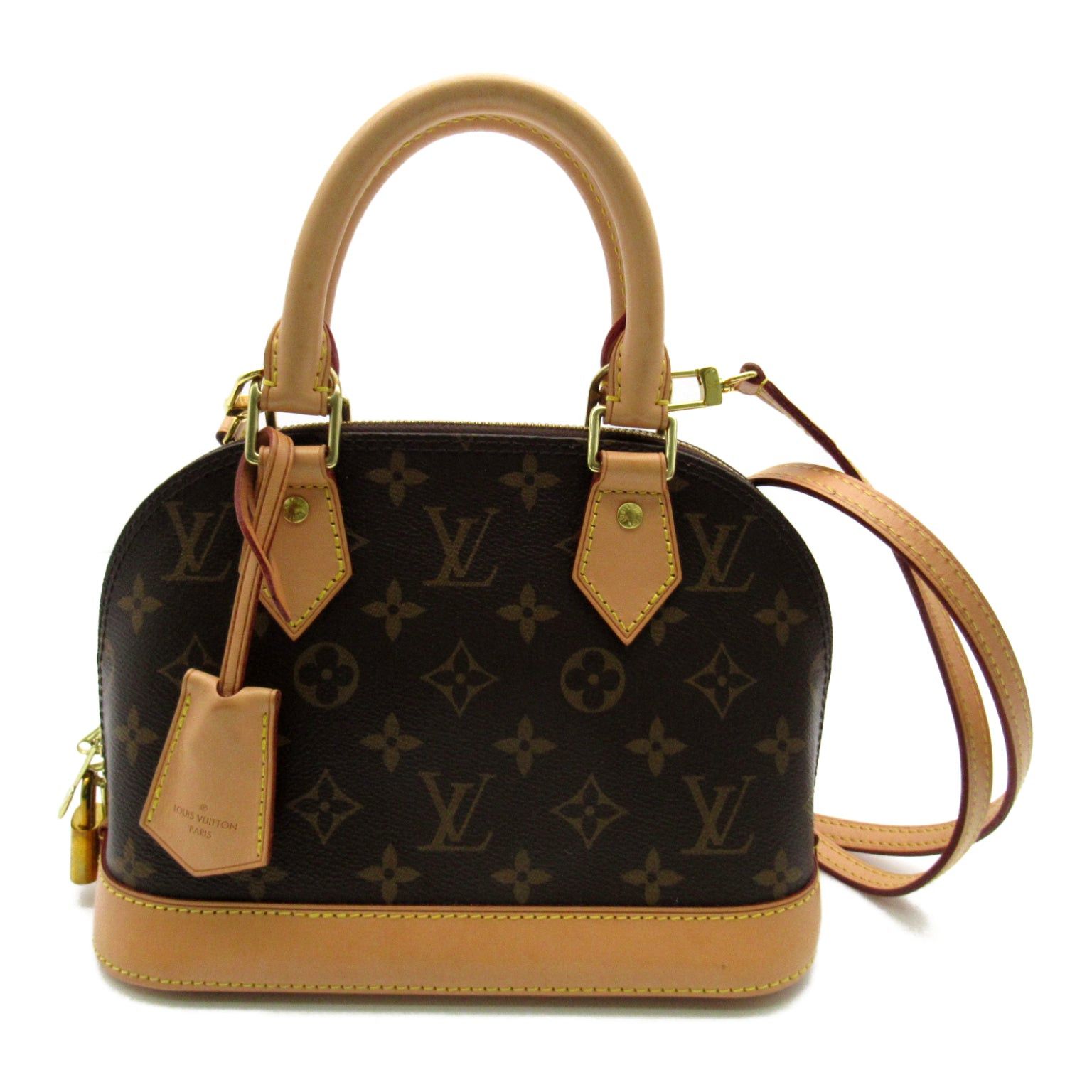 Louis Vuitton Louis Vuitton Alma Bb Shoulder Bag Coated Canvas Monogram Brown Size ONE SIZE - 1 Thumbnail