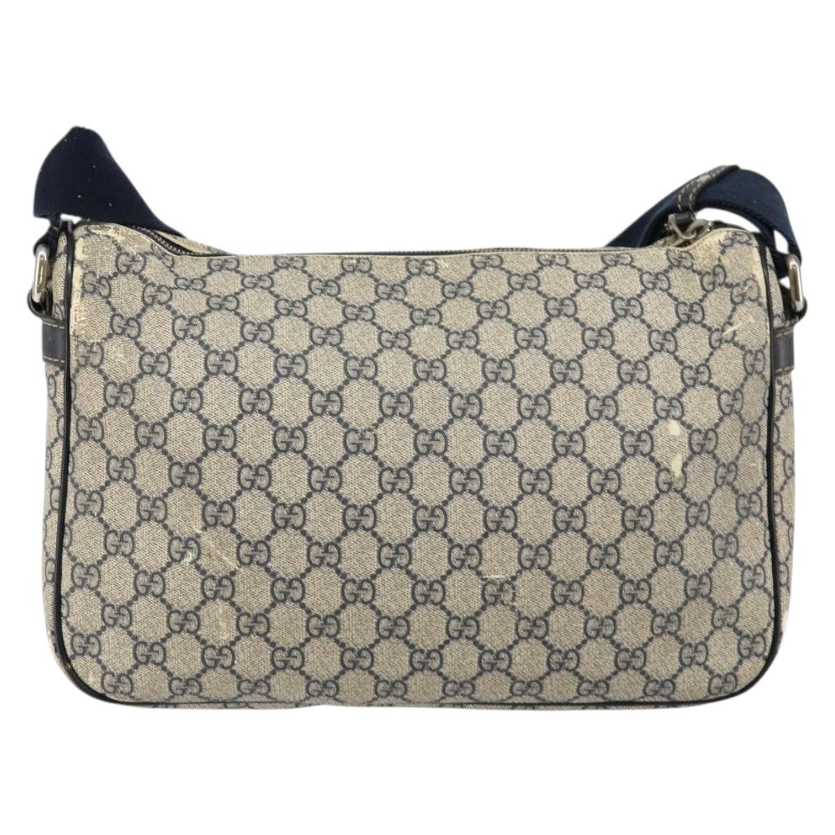 Gucci GUCCI GG Supreme Shoulder Bag Pvc Navy Gold Size ONE SIZE - 3 Thumbnail