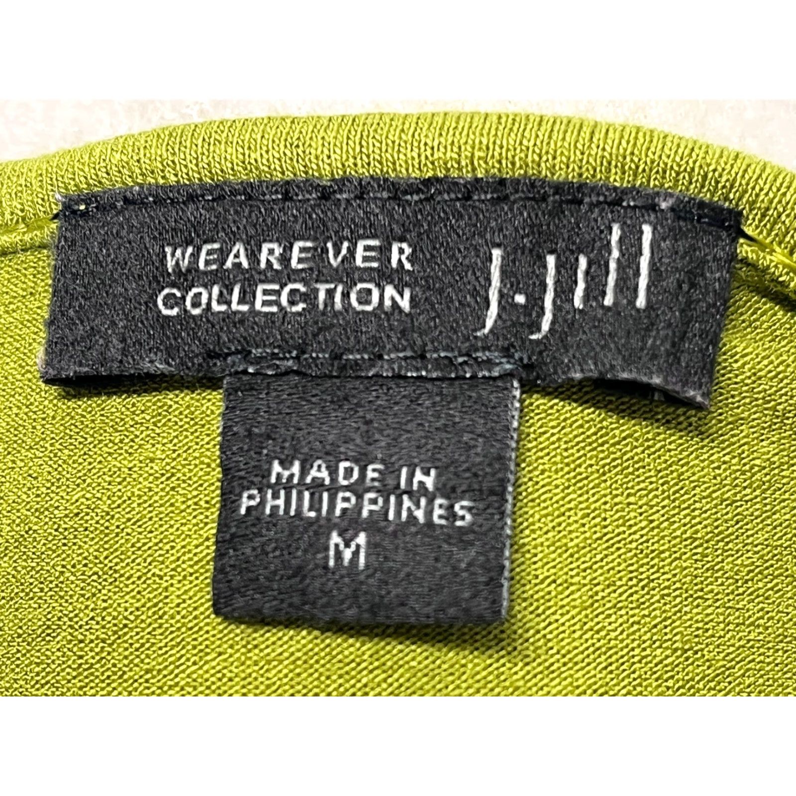 J. Jill J. Jill Wearever Tunic Shirt Womens Medium Green 3/4 Sleeve Jersey Stretch Size M / US 6-8 / IT 42-44 - 5 Thumbnail