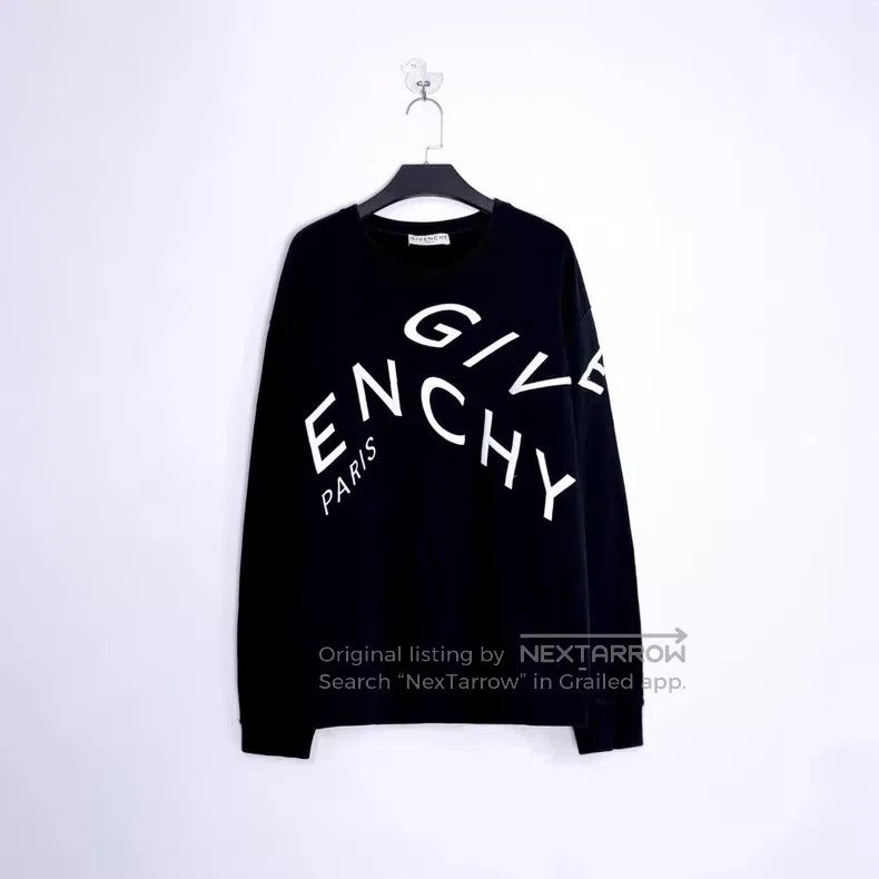 Givenchy Givenchy Black Denim Embroidered Big Letter Logo Hoodie Size US XXL / EU 58 / 5 - 1 Thumbnail