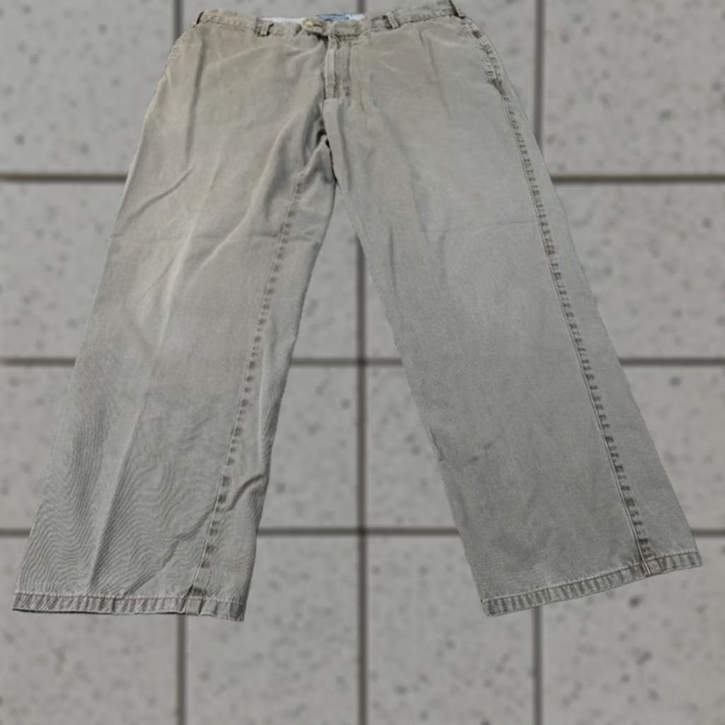Peter Millar Peter Millar Pants Mens 36X28 Gray Pima Chino Trouser Straight Flat Front Golf Pants Mens Regular Gray Chino Golf Mens Size US 36 / EU 52 - 1 Thumbnail