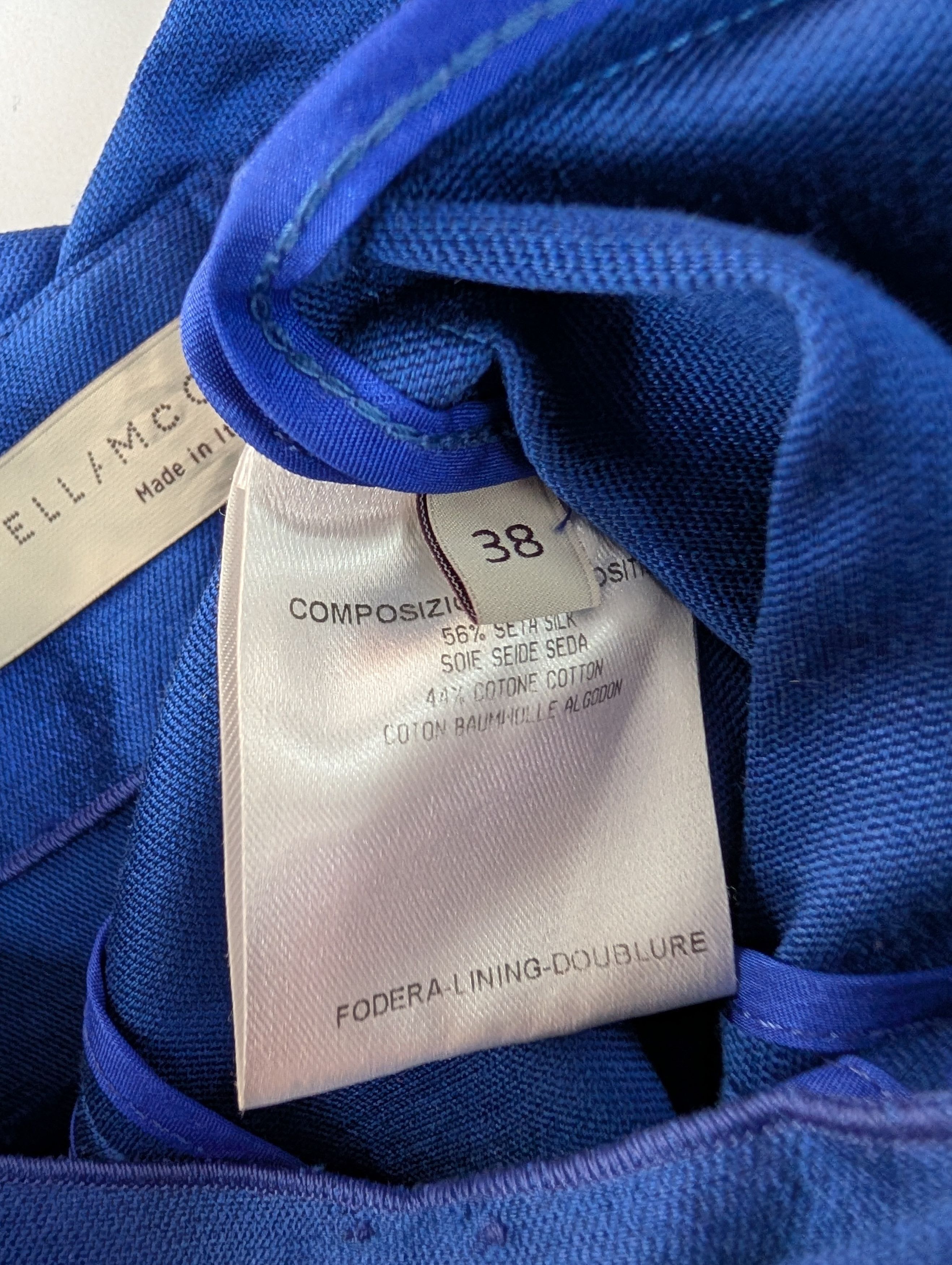 Stella McCartney Stella McCartney Shiny Blue Strapless Dress Size S / US 4 / IT 40 - 5 Thumbnail