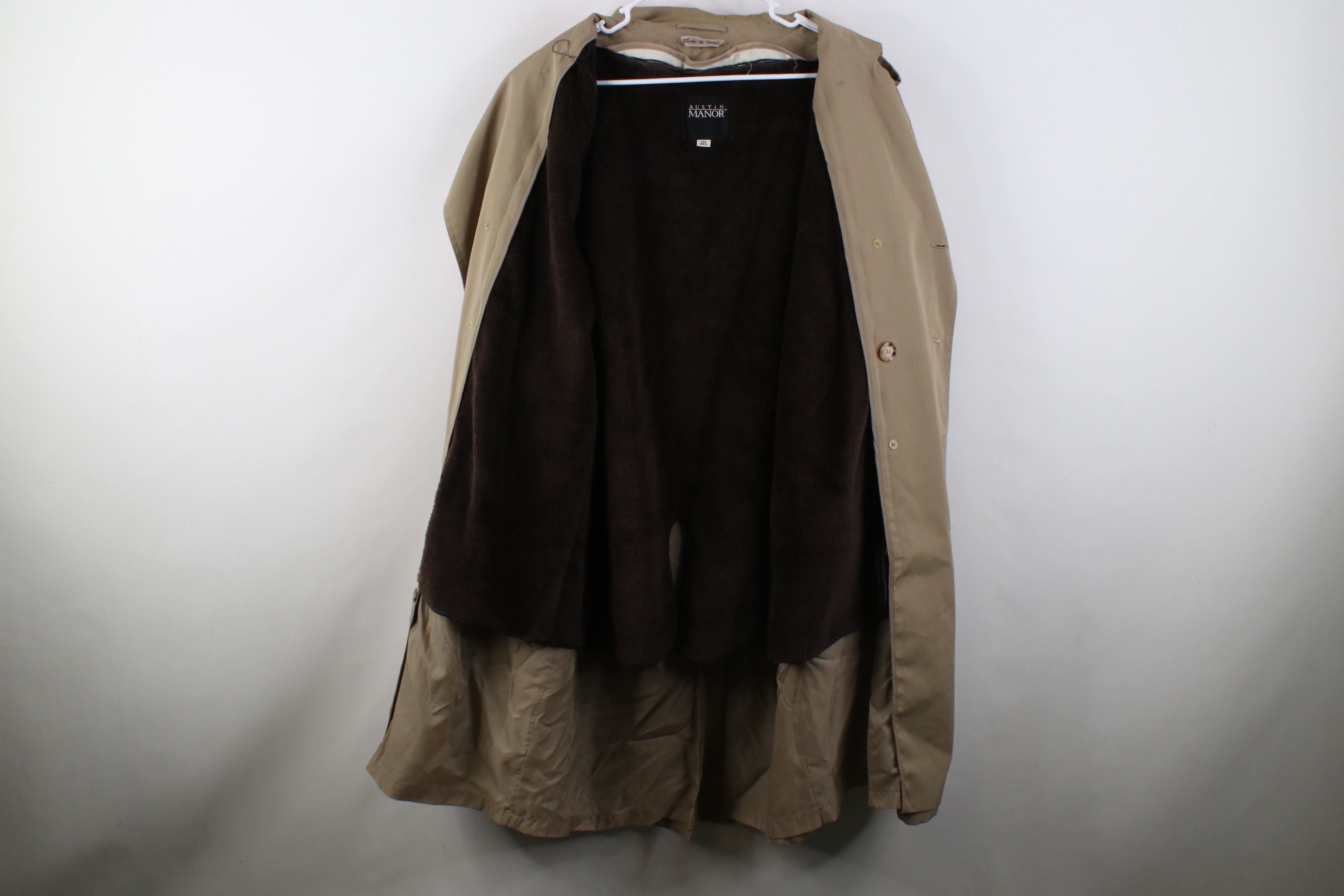 Vintage Vintage 70s Streetwear Trench Coat Rain Jacket Beige Khaki Size US XXL / EU 58 / 5 - 11 Thumbnail