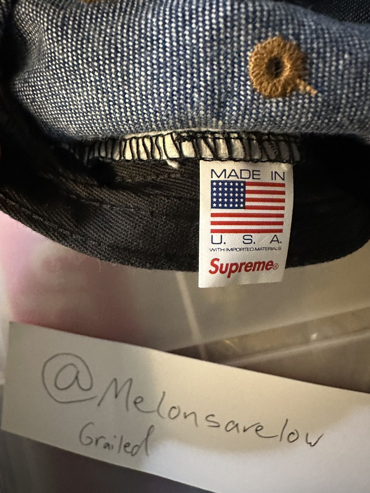 Supreme Supreme Washed Chino Twill Camp Cap - Denim Size ONE SIZE - 7 Thumbnail