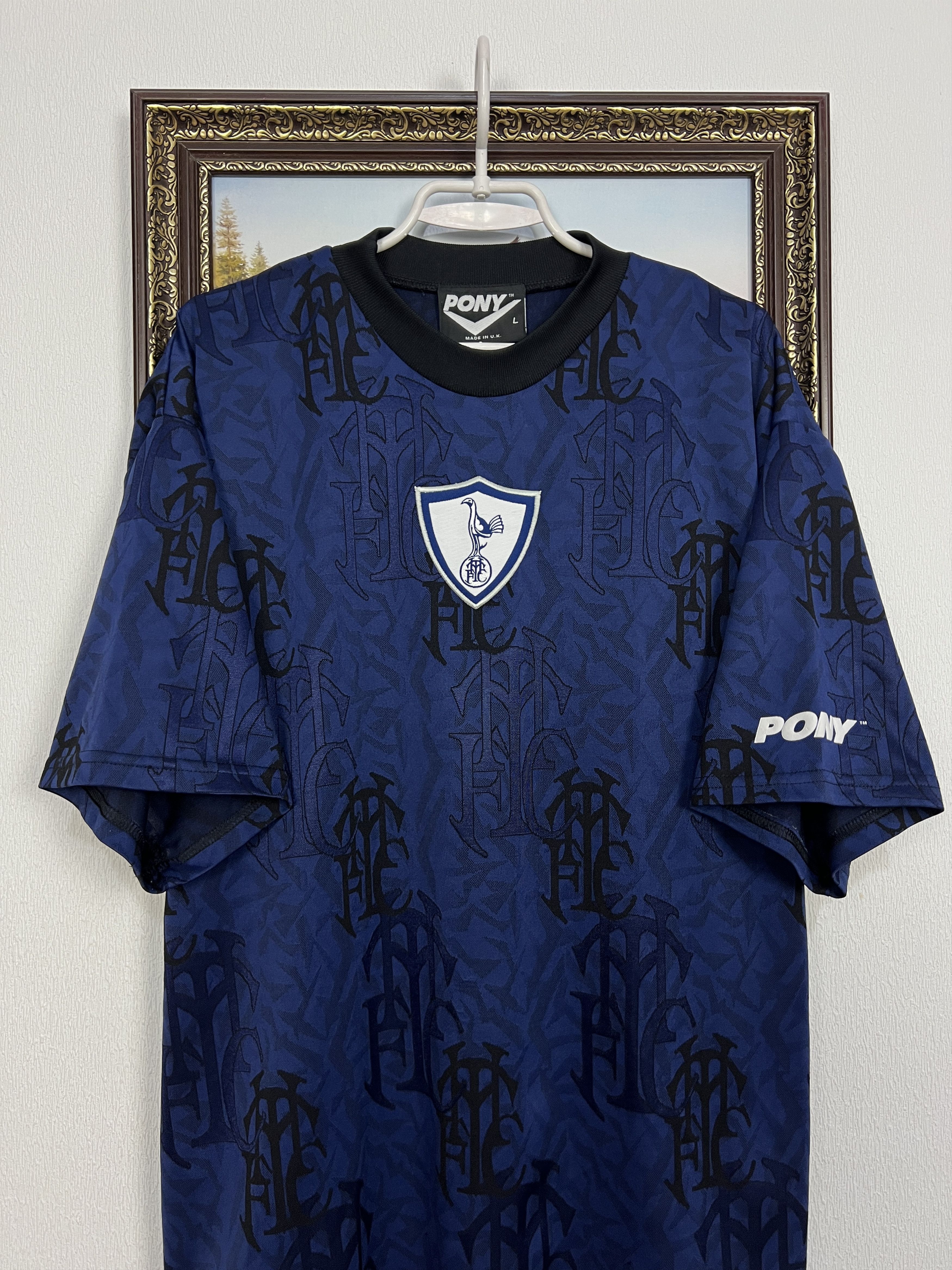 PONY Vintage 90's Tottenham Hotspur Football Train Shirt Jersey Size US L / EU 52-54 / 3 - 2 Thumbnail