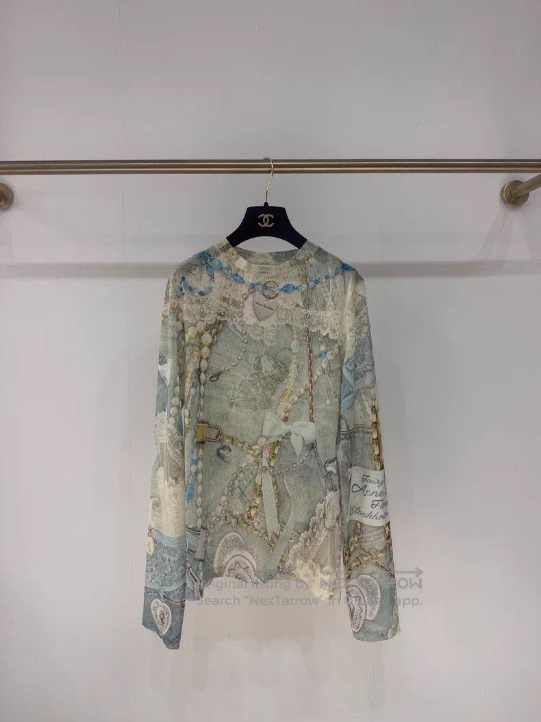 Acne Studios Acne Studios Jewelry Chain Print Round Neck Long Sleeve T- Size XS / US 0-2 / IT 36-38 - 1 Thumbnail